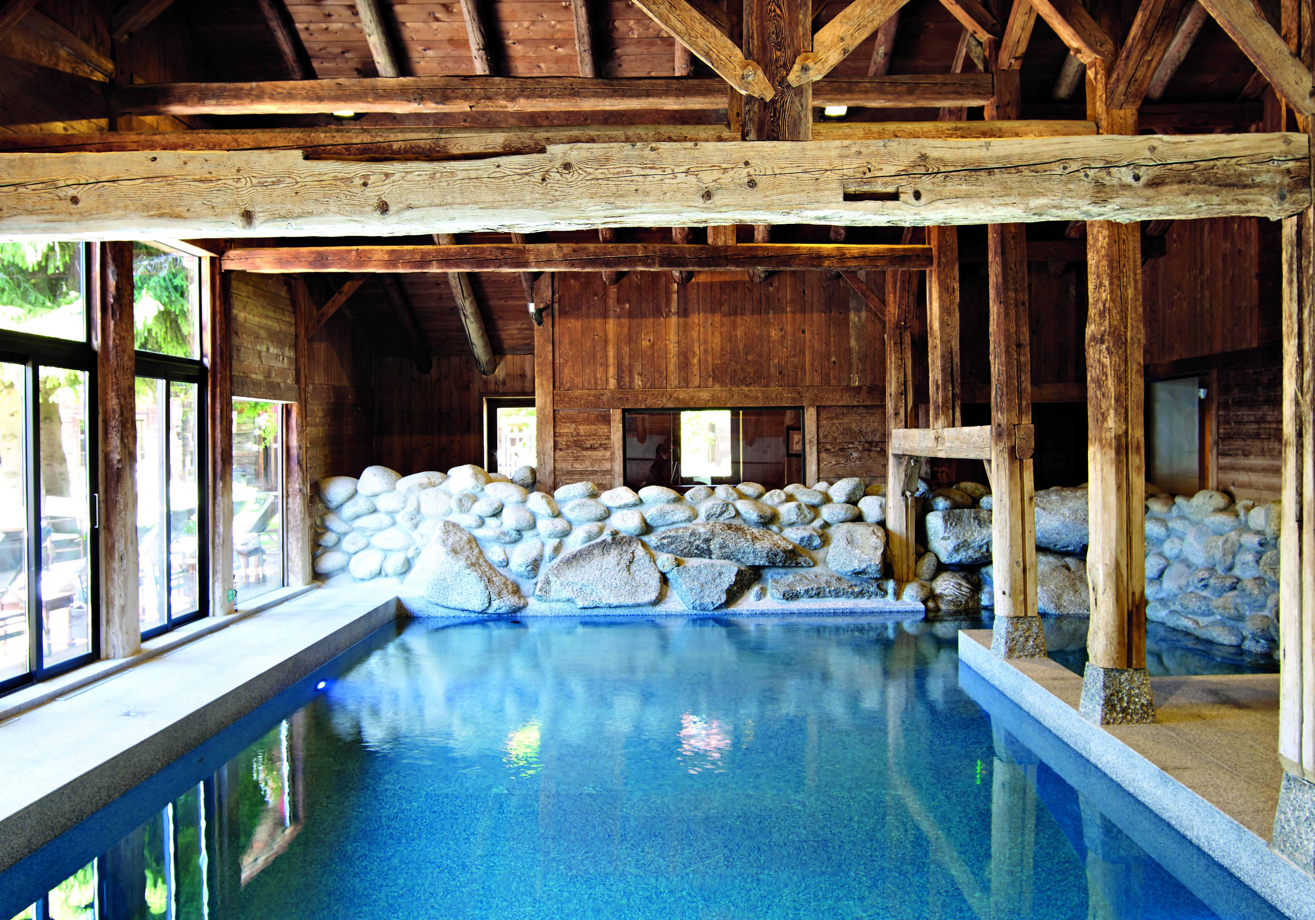 Le spa de l’hôtel à Megève © Maison Sibuet 
