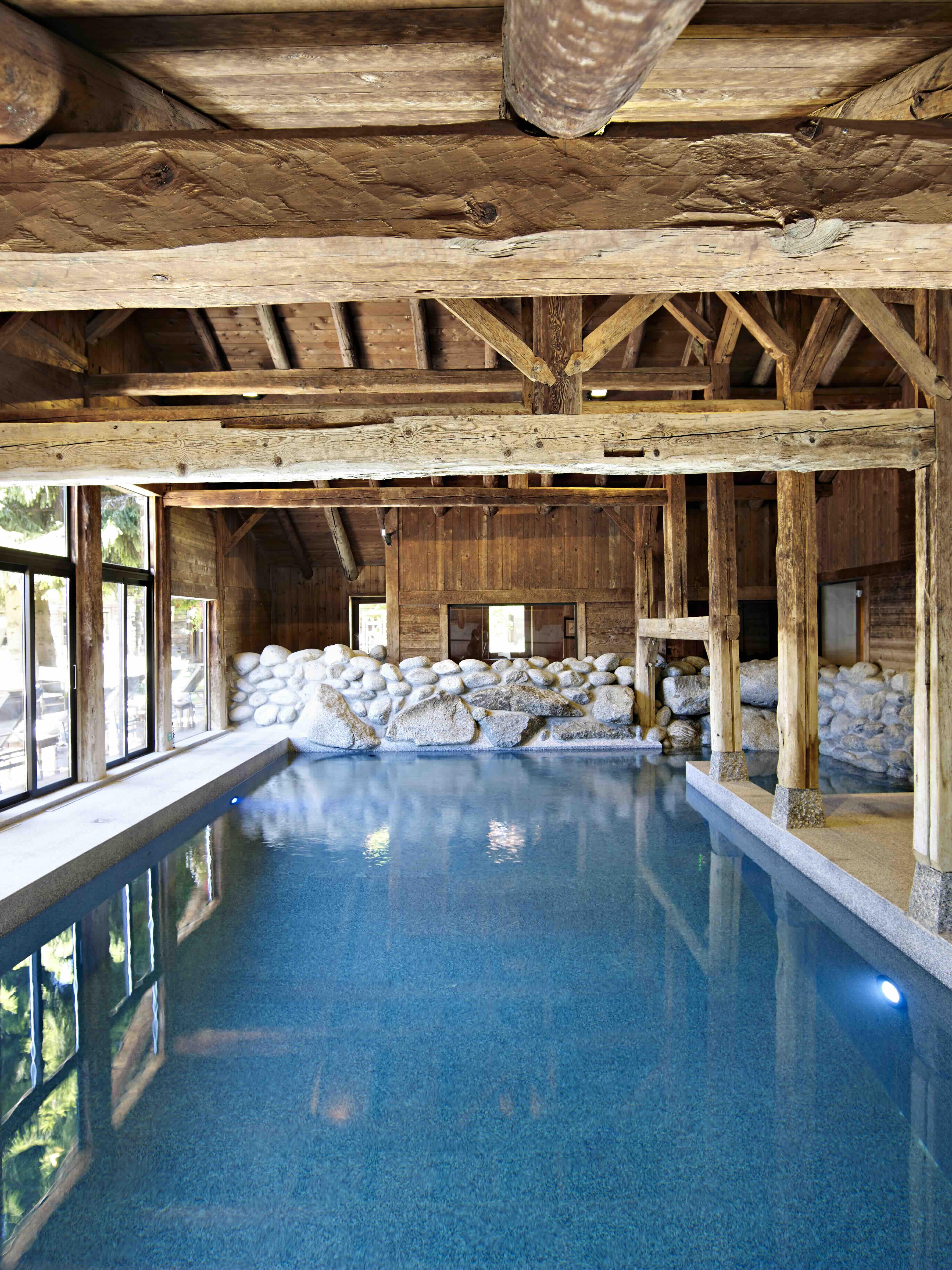 Le spa de l’hôtel les Fermes de Marie à Megève © Di Orio