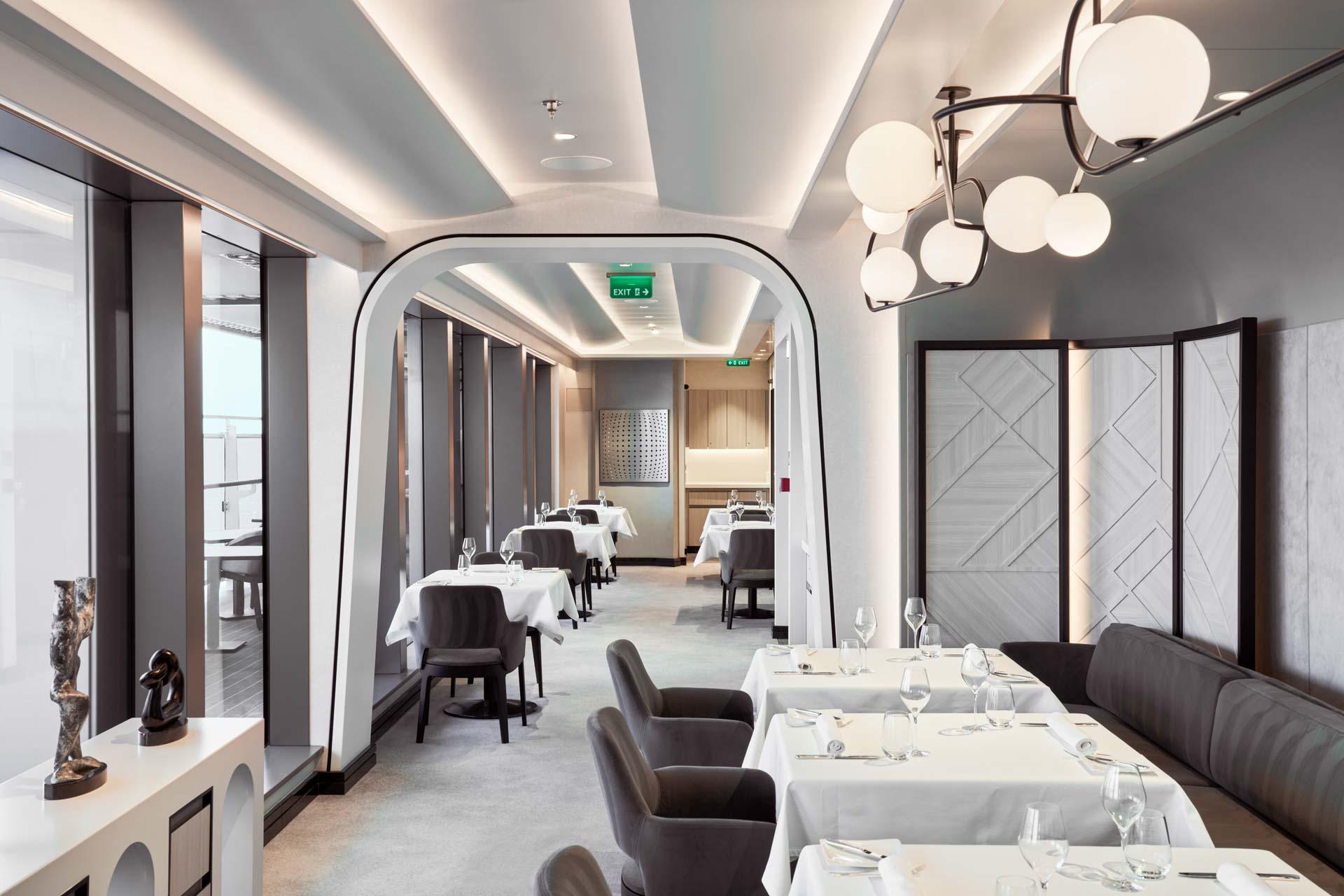 L’anthology, le restaurant de la croisière de luxe 