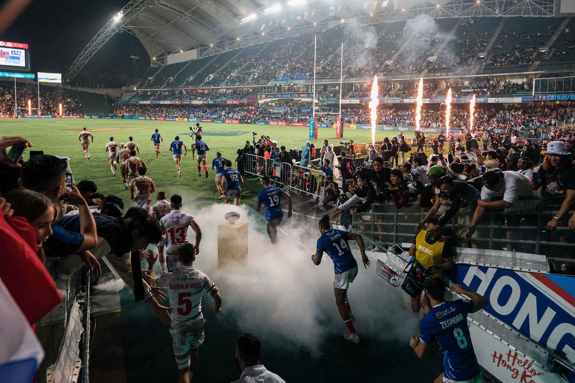 Le tournoi de Rugby Sevens, ici l’équipe de France © HKTB