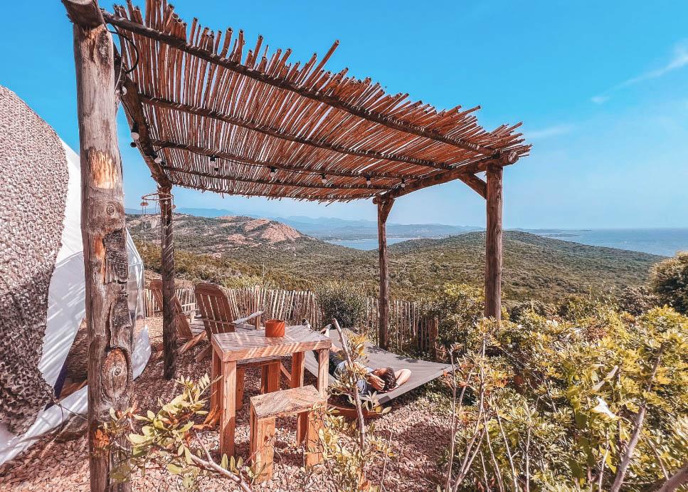 Une sessions glamping en Corse