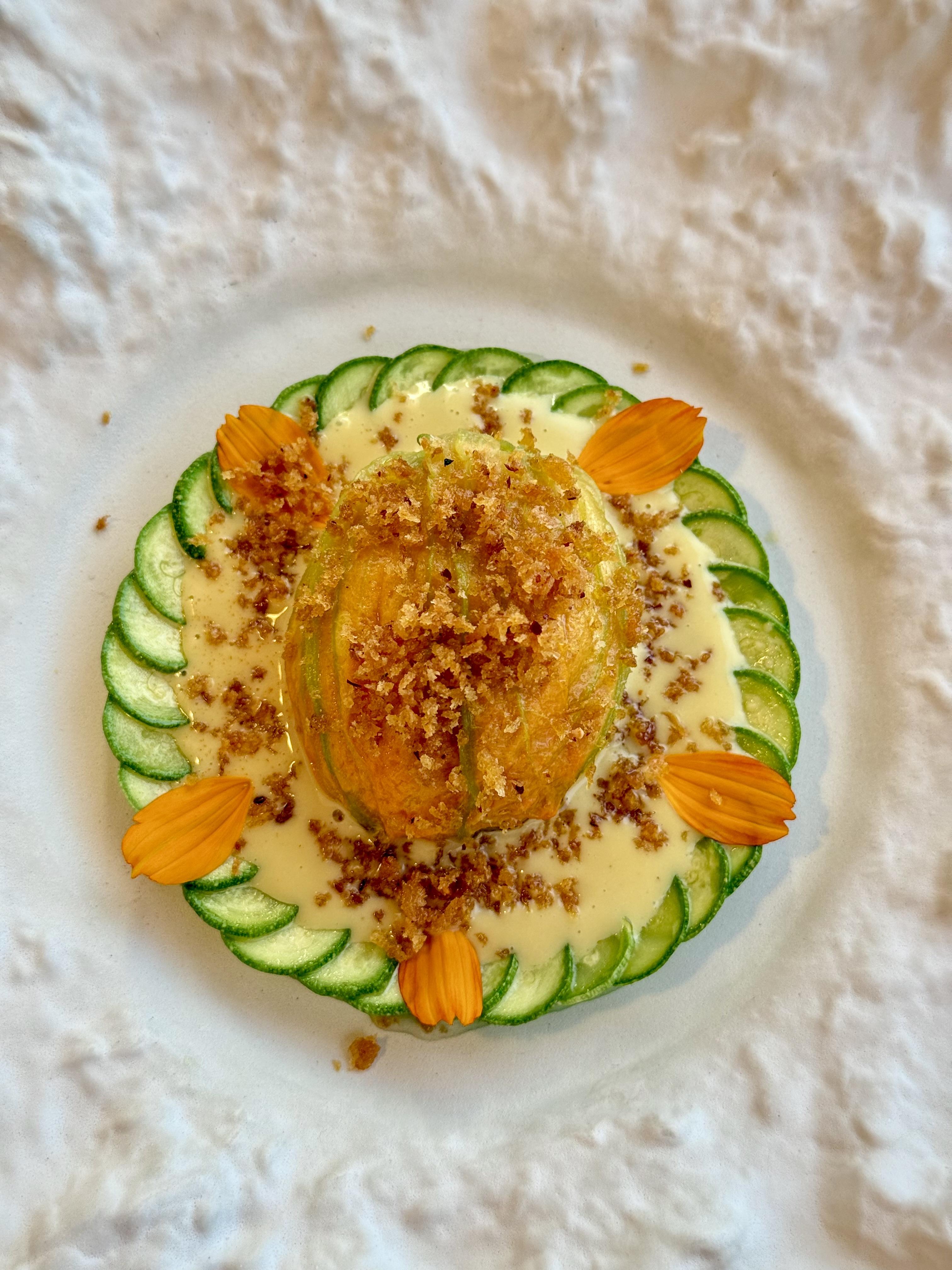  Fleurs de courgettes aux Terrasses de la Borie © Emmanuel Laveran