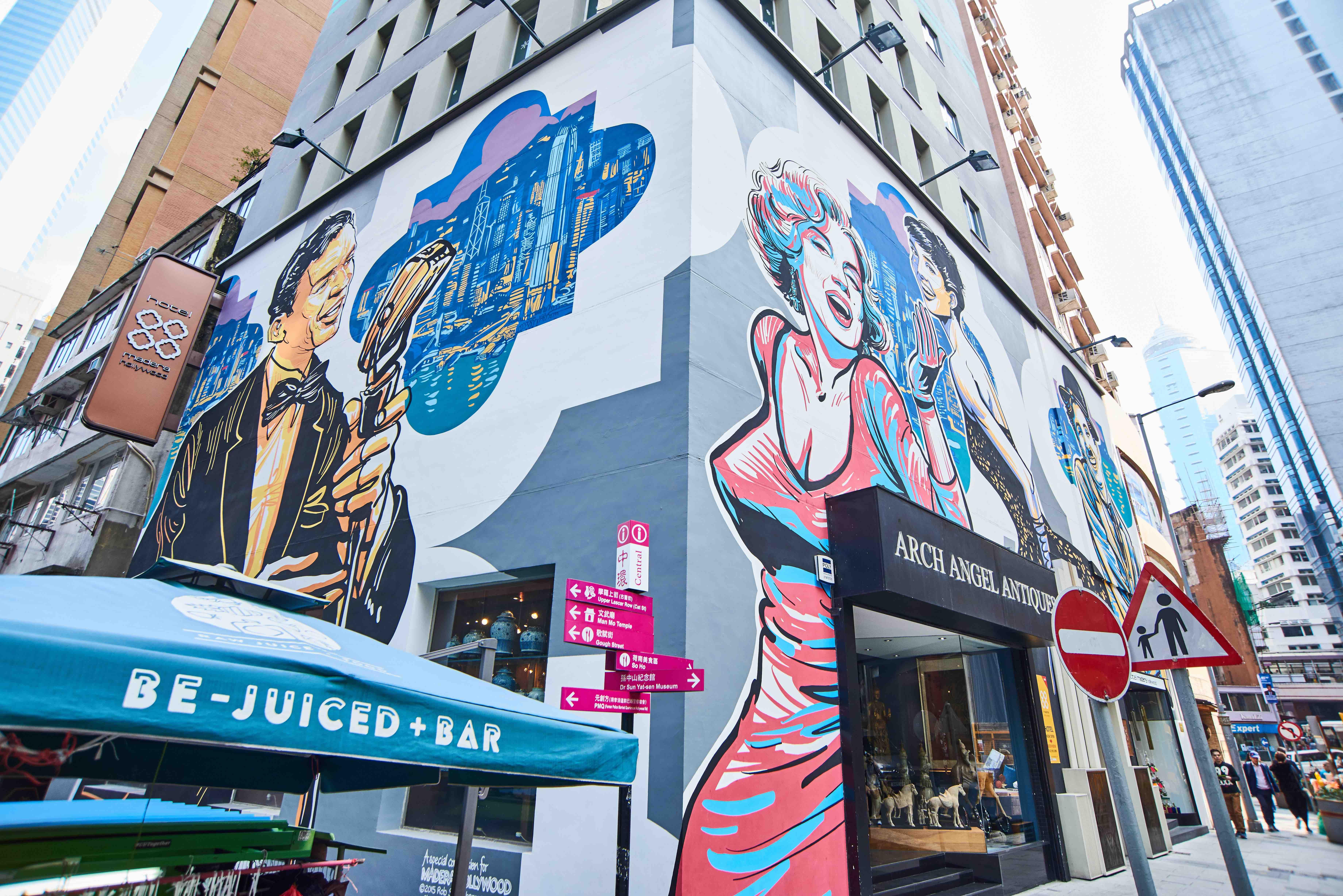 Galeries d’art et street art à Old Town Central © Hong Kong Tourism Board