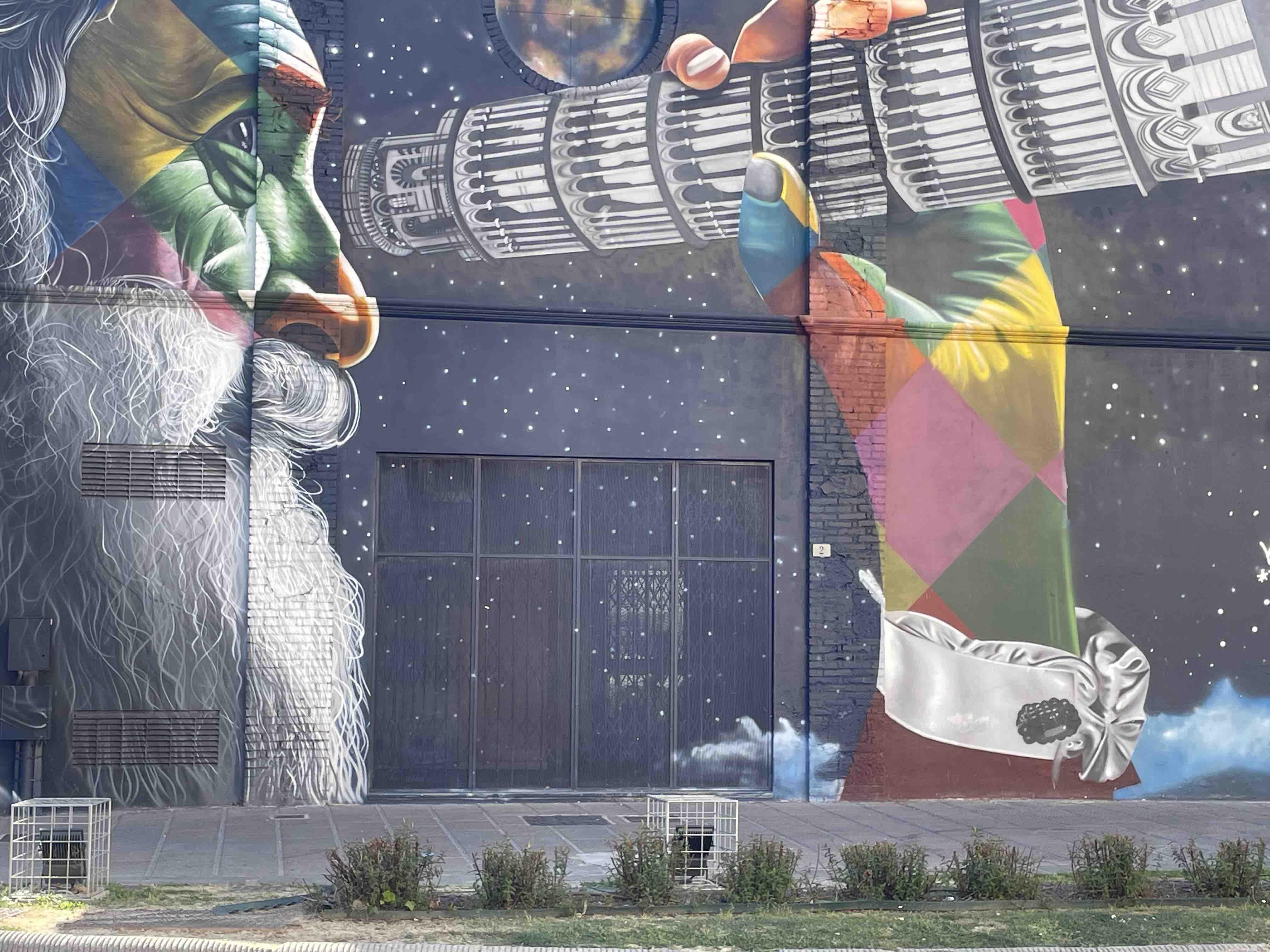 La fresque représentant Galilée à Pise par Eduardo Kobra © Adine Fichot-Marion