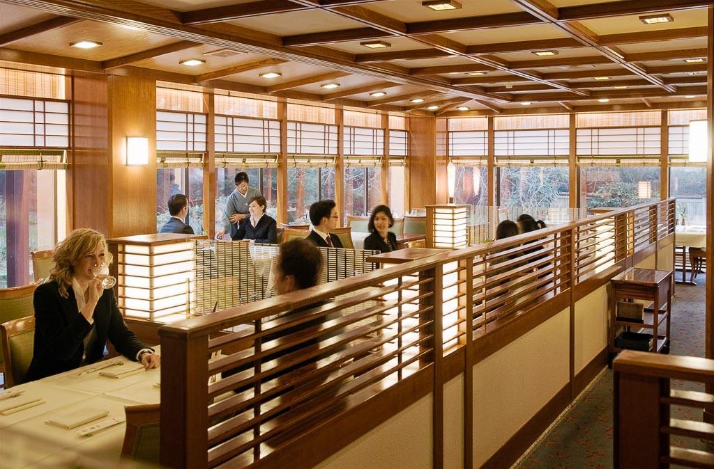Décor authentiquement japonais au Yamazato, le restaurant de cuisine kaiseki de l’hôtel | © Hotel Okura Amsterdam