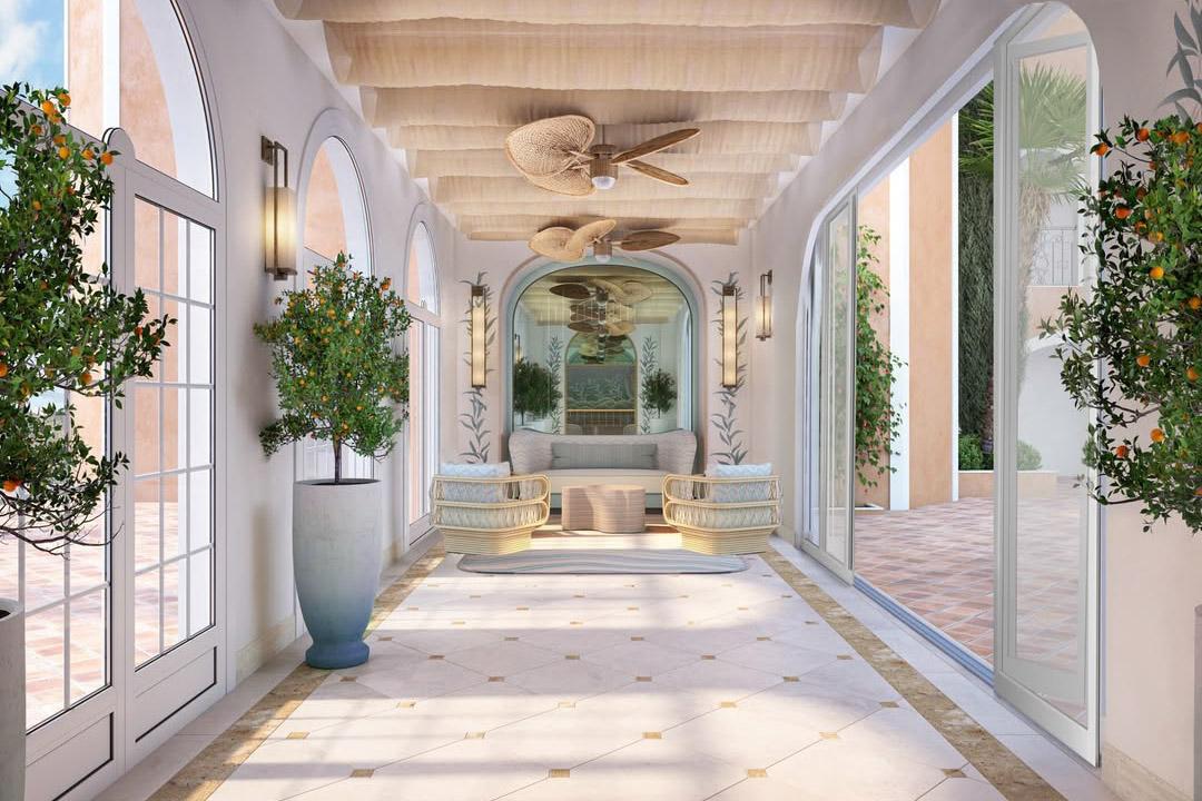 Le lobby de la Villa Mirae