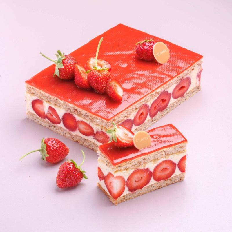 Le fraisier saisonnier de Claire Heitzler © DR
