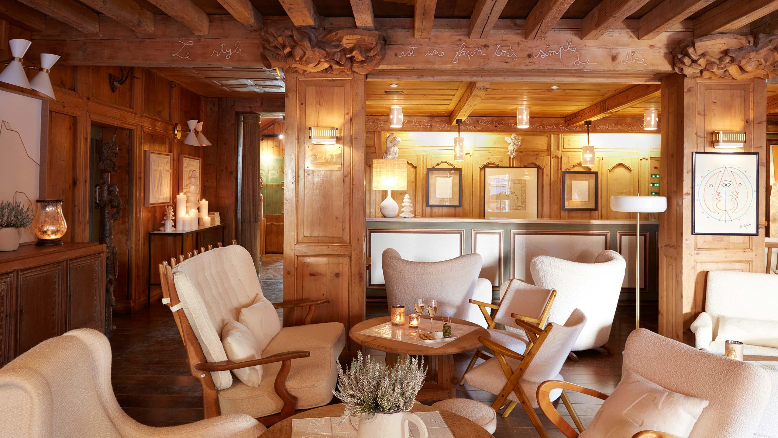 Espace commun de l’hôtel © Hôtel Mont-Blanc Megève