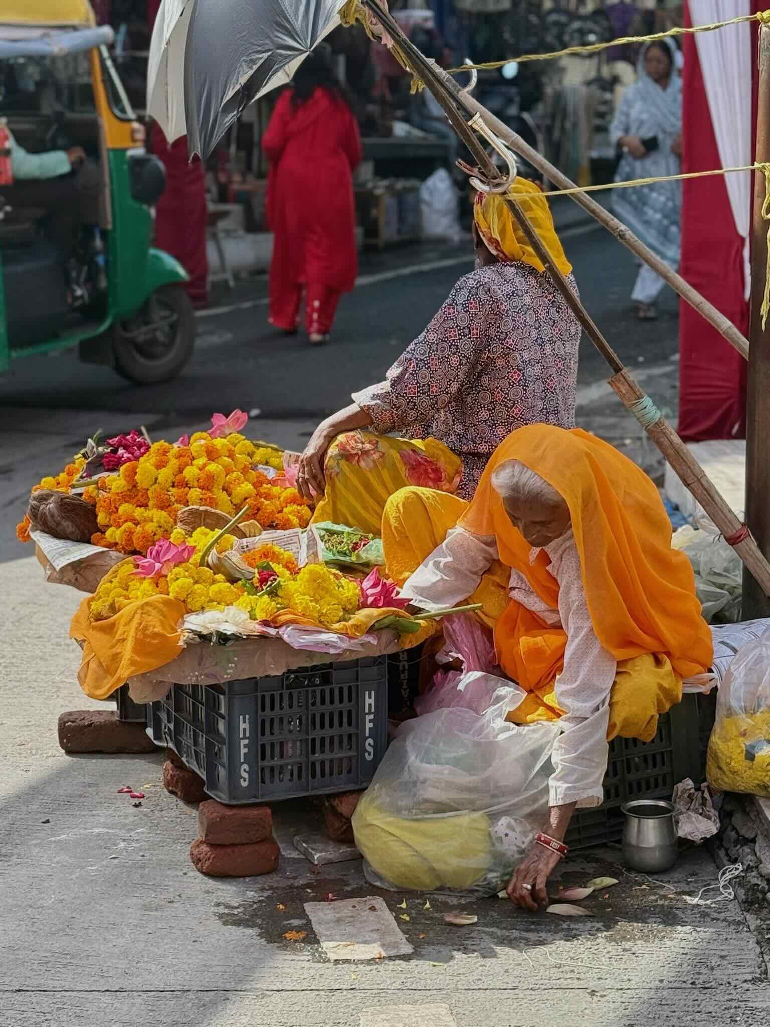 Devant le temple de Jagdish à Udaipur