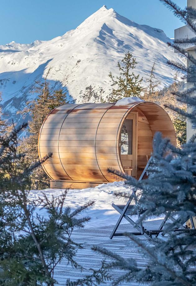 Le spa privé © Chalets Béla Vya 