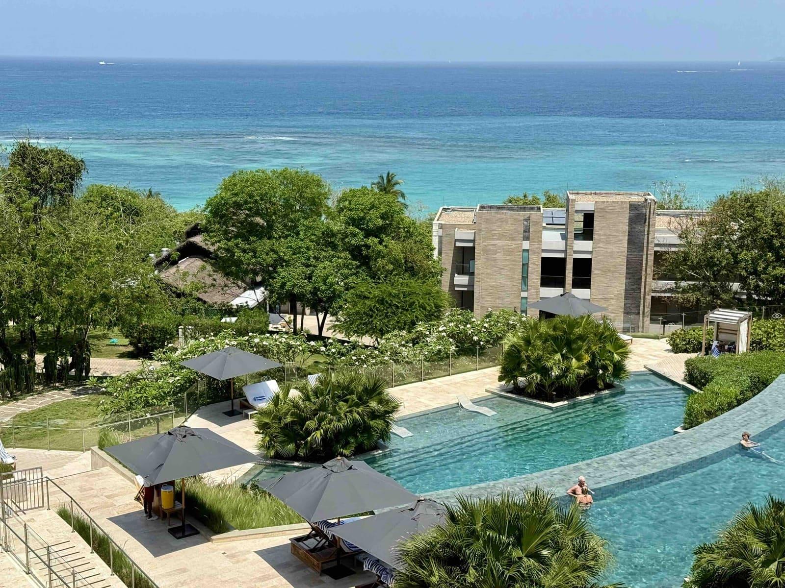 Vue mer depuis la bâtiment principal du Sofitel Baru © Emmanuel Laveran