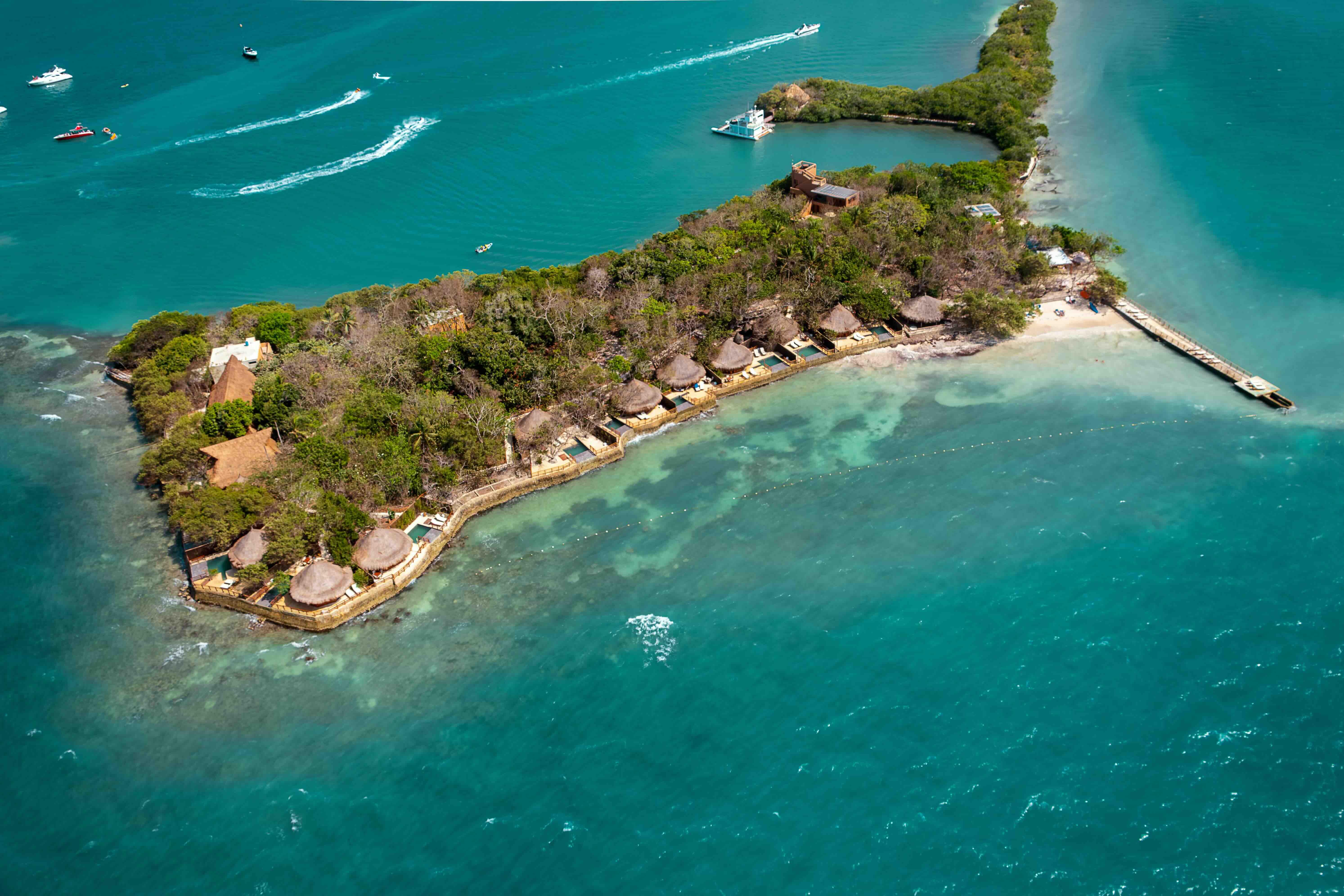 L’île en en Colombie © Las Islas Baru