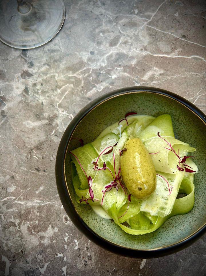 Tzatziki, Sorbet à la menthe verte © Julie Querrioux