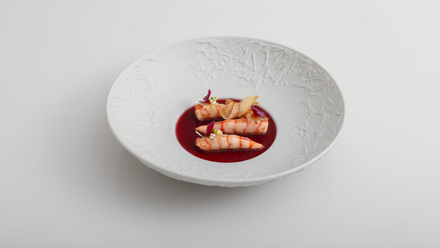 Les crevettes rouges du restaurant Varanda © Four Seasons