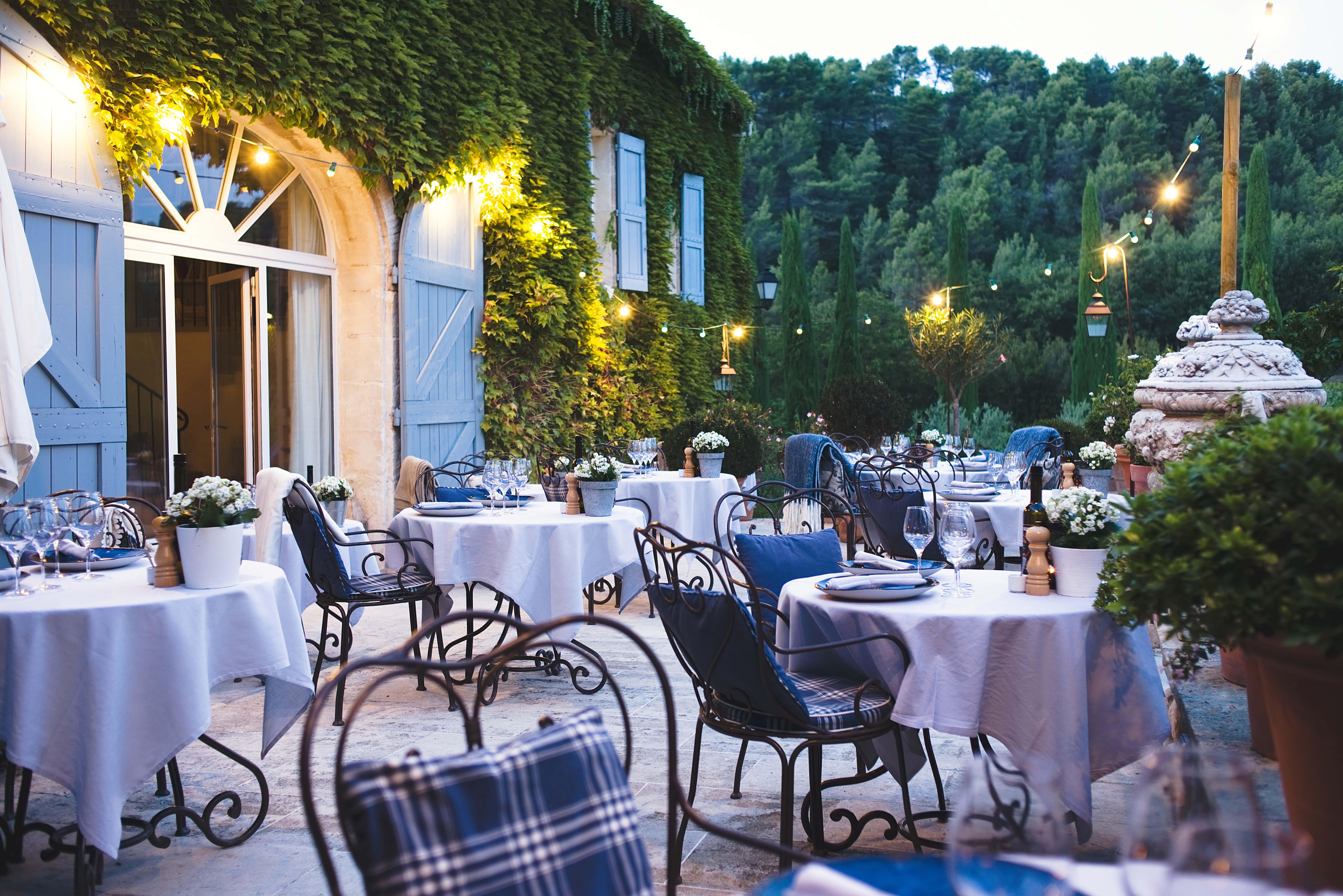 La terrasse du restaurant © La Bastide de Marie