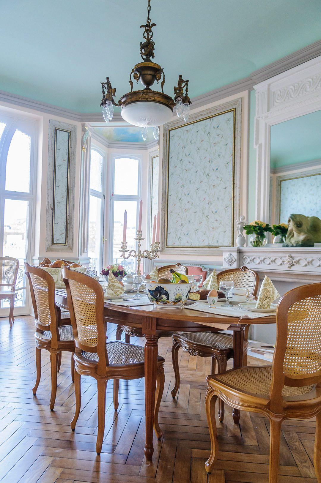 La salle à manger de la villa Balat © DR