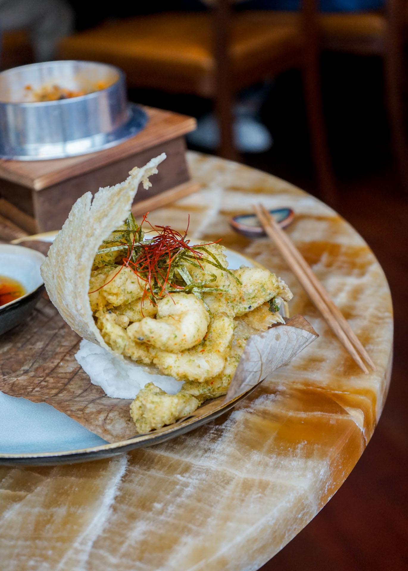 Restaurant La Plume | Sole en tempura algues nori & sauce tentsuyu © MB|YONDER.fr 