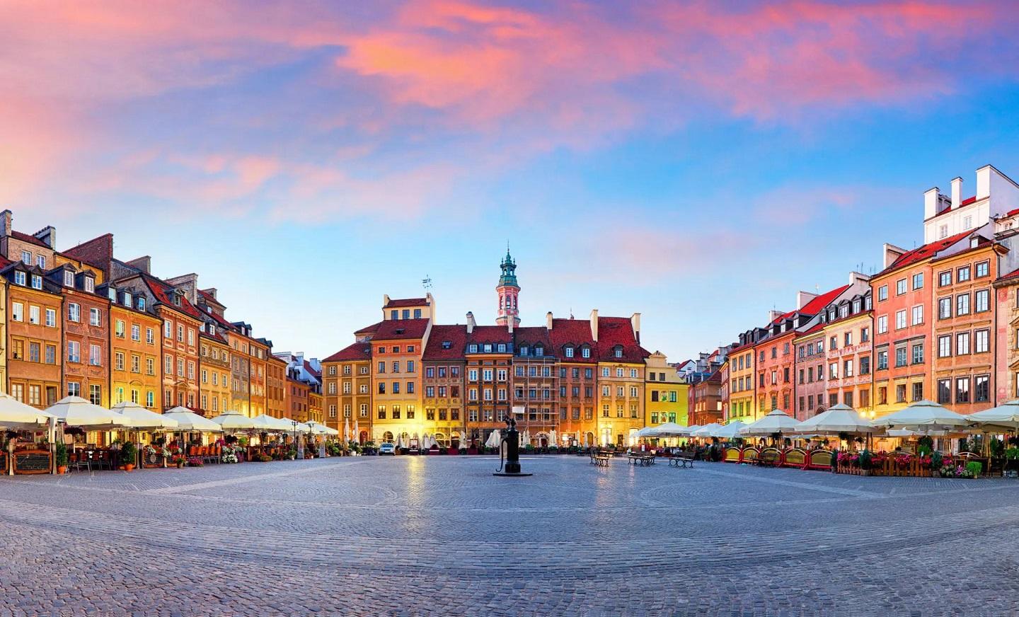 Rynek, place du marché de la vieille ville © Varsovie