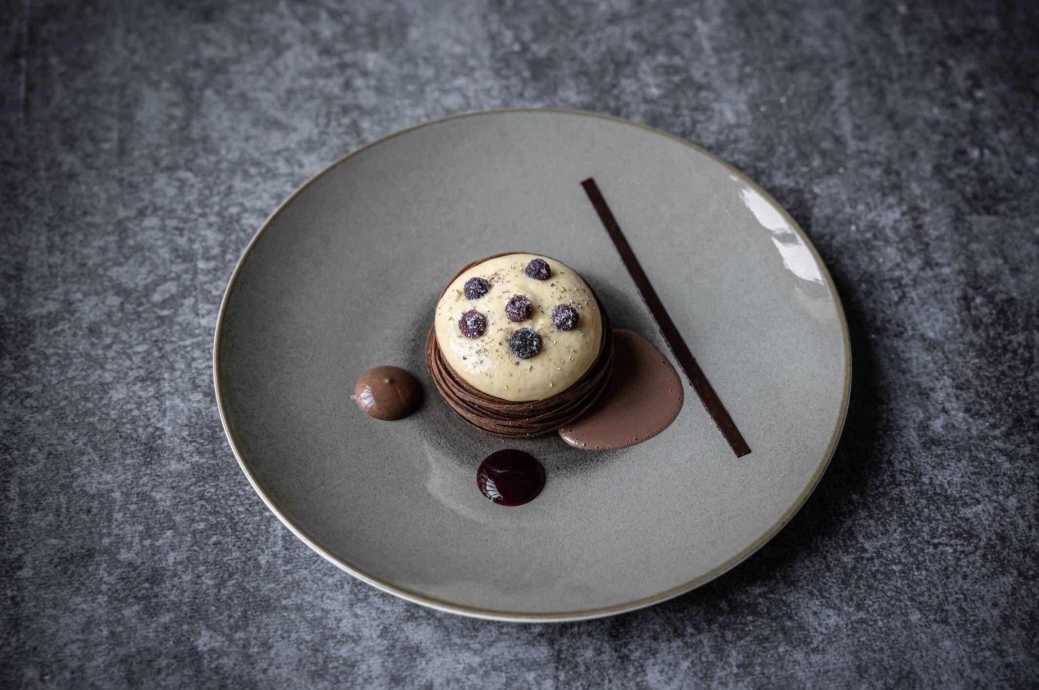 Un dessert à la carte de la Maison Lameloise © DR