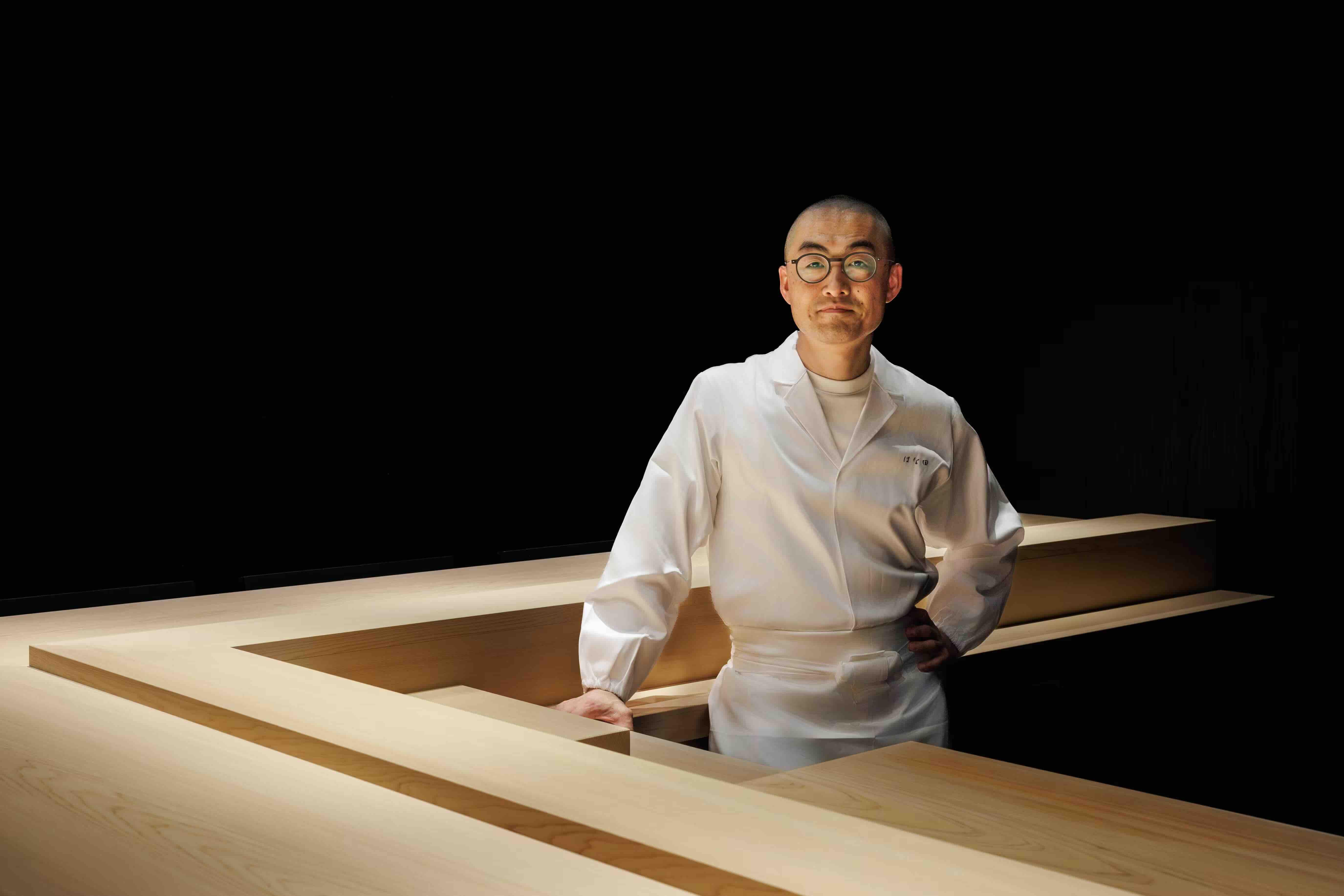 Le chef Masayoshi Hanada au restaurant © Hanada