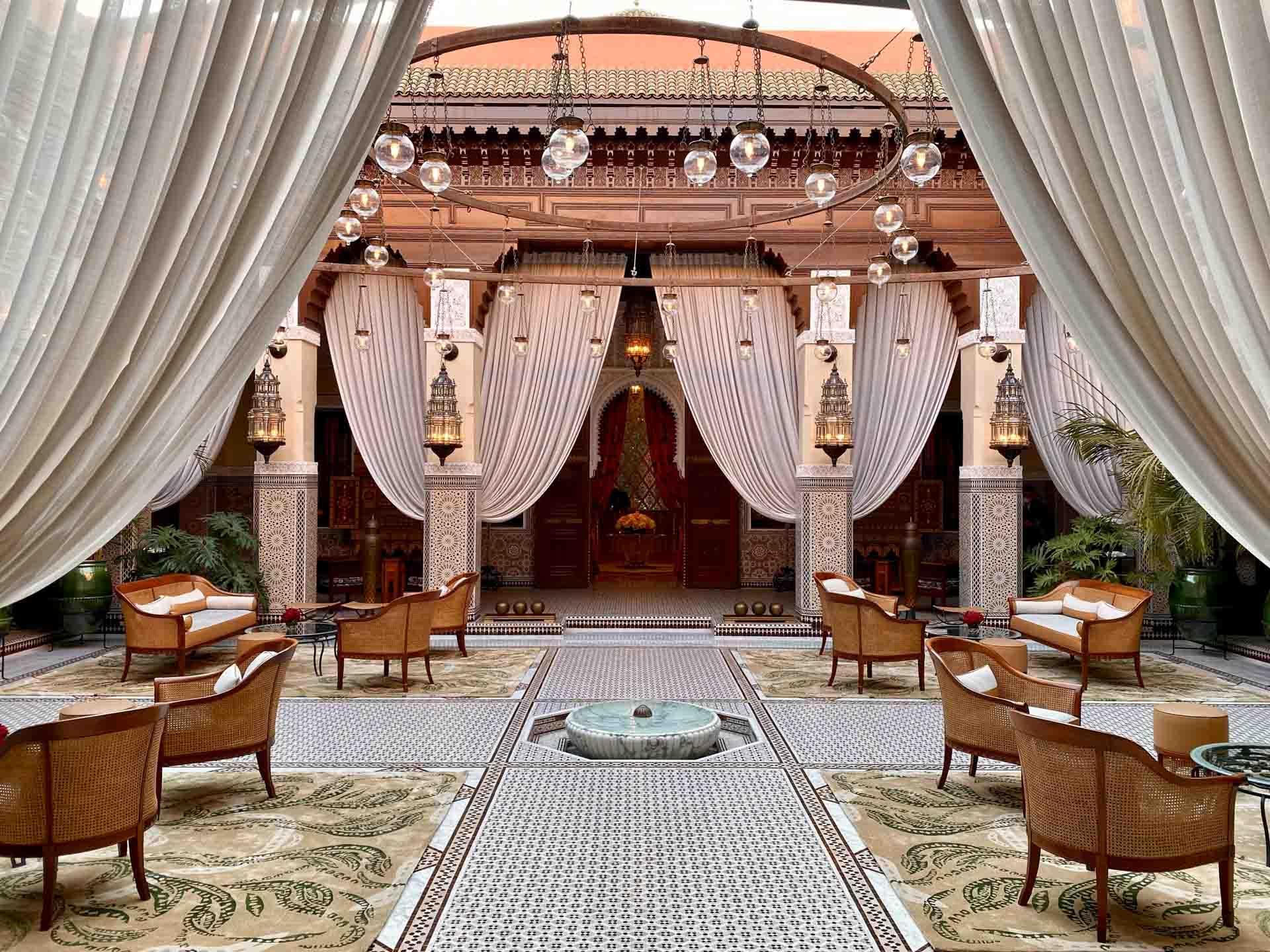 Le lobby du Royal Mansour © DR