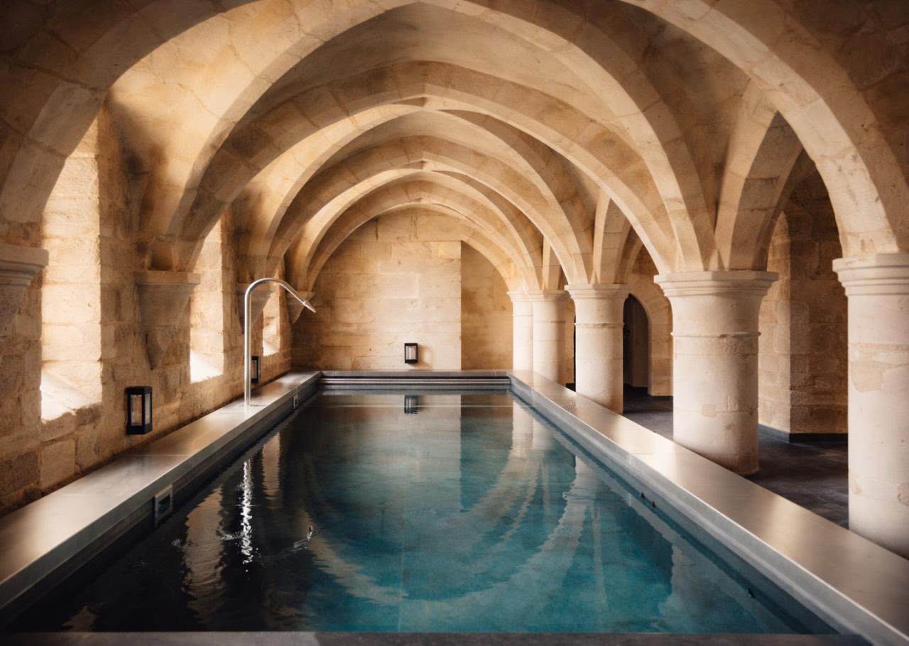Le spa de l’hôtel de luxe en Bourgogne Les Sources de Vougeot © DR