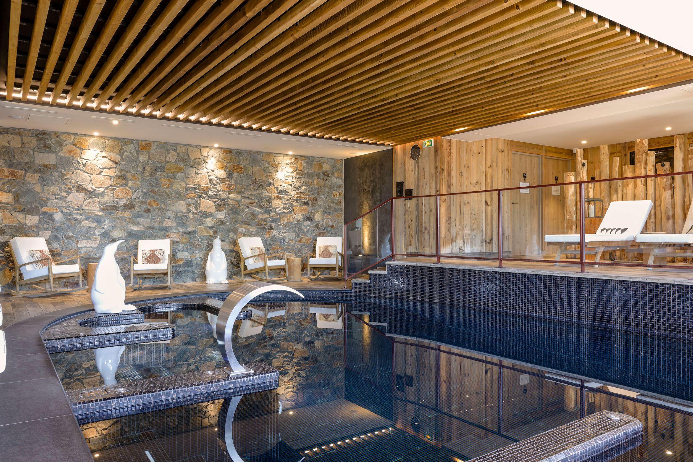 Le spa de l’hôtel à l’Alpe d’Huez