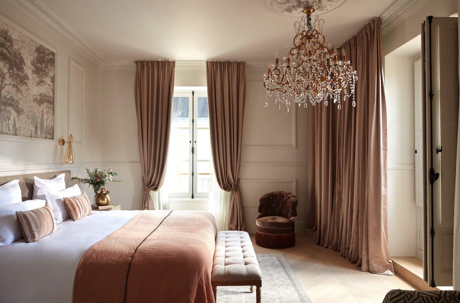 Une des chambres du château © Gaelle Le Boulicaut