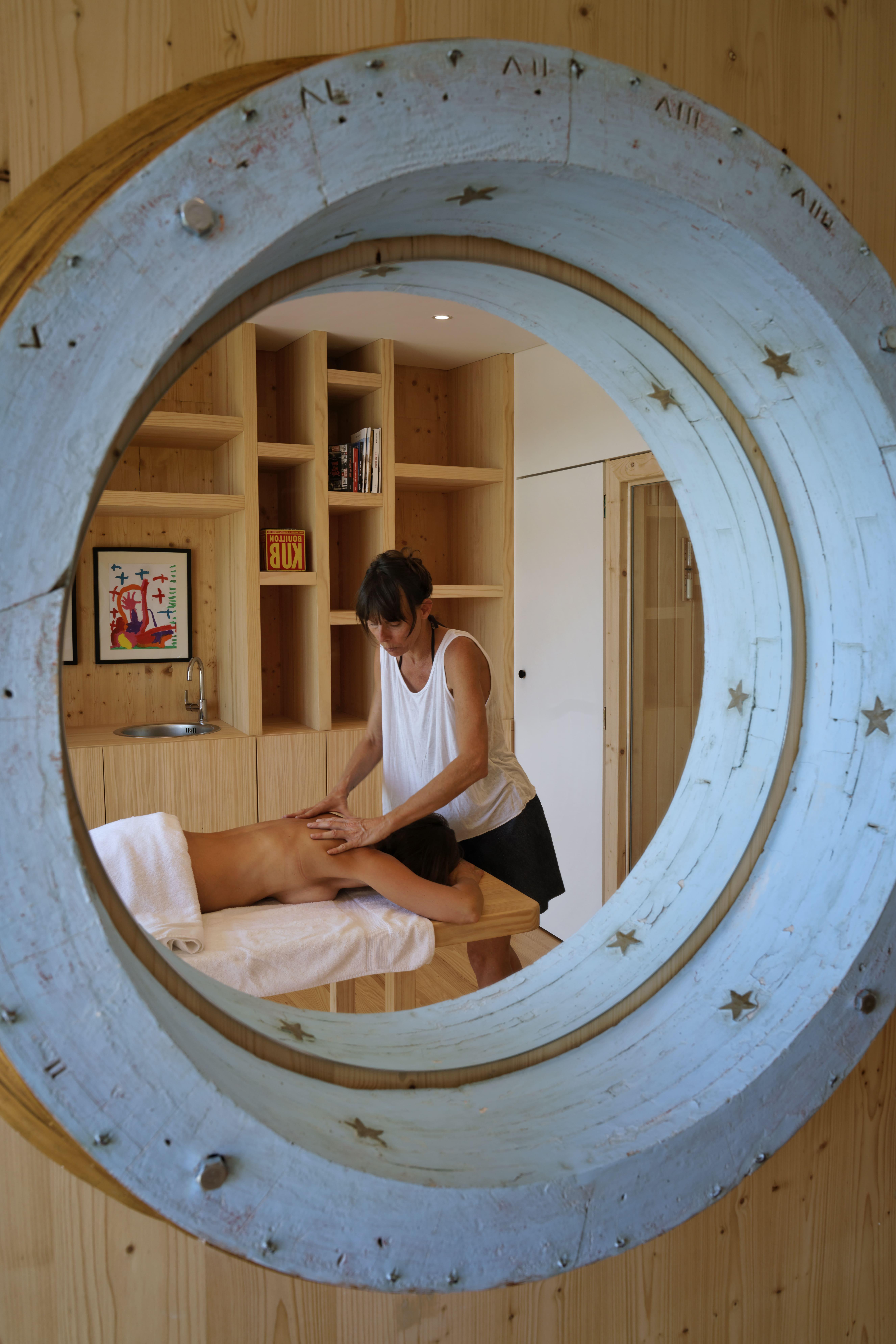 La cabine de soin de l’hôtel © Les Echasses 