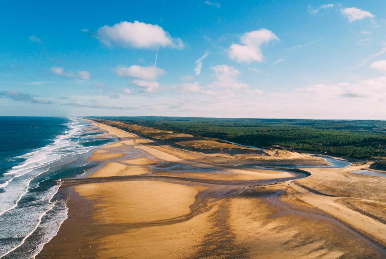 Les 106 km de côte landaise © Sébastien Chebassier