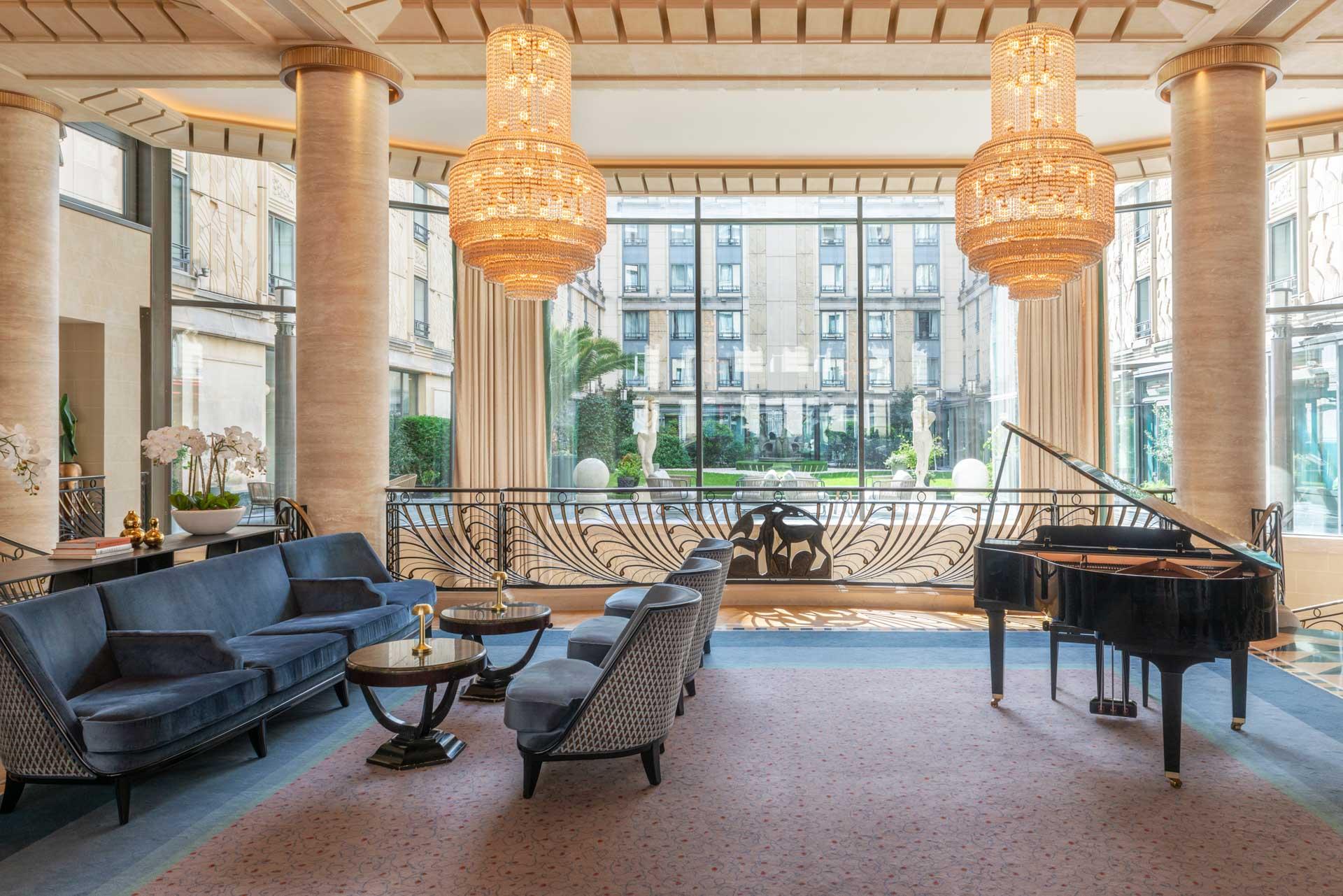 Le lobby de l’Hôtel du Collectionneur 
