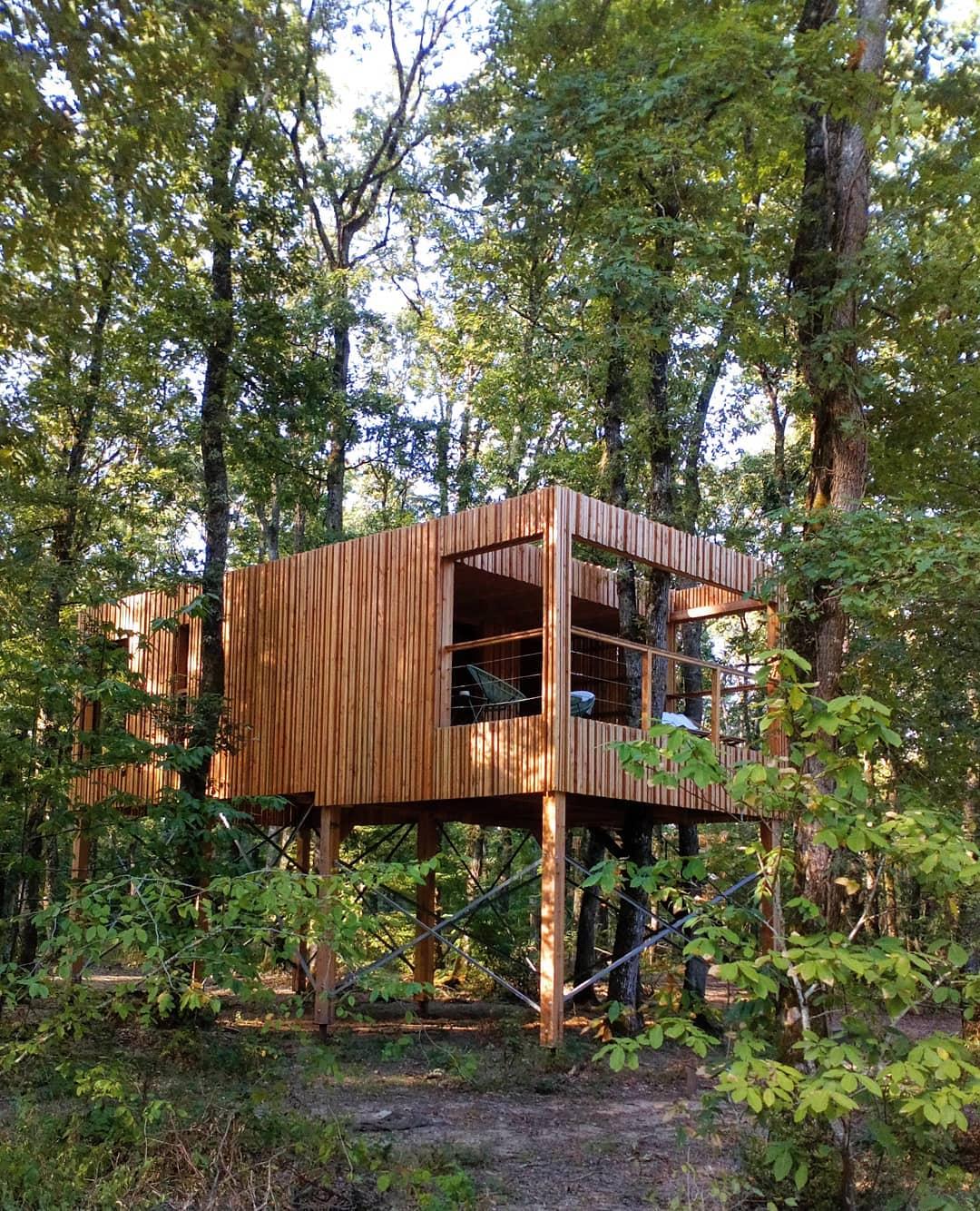 Un des lodges du domaine pour vivre la slow life © Loire Valley Lodges