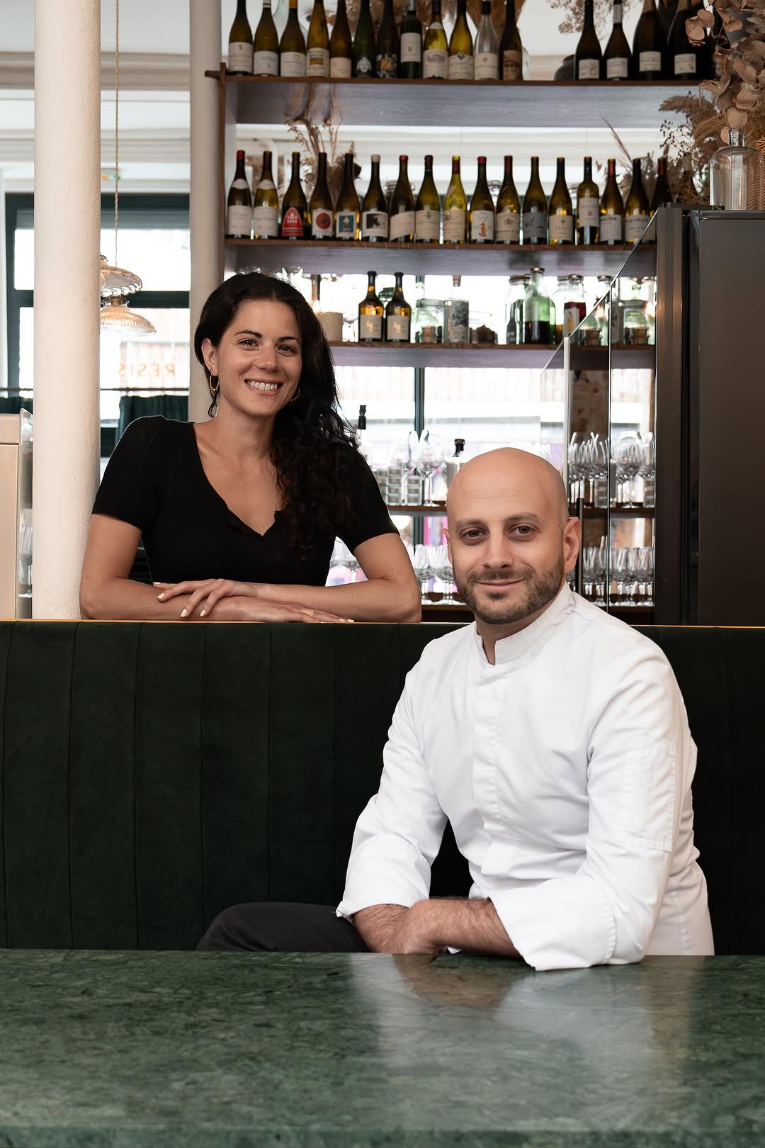 Lola Ilarep, responsable de salle et Maurizio Madaio, Chef de La Table © Nina Coriton 