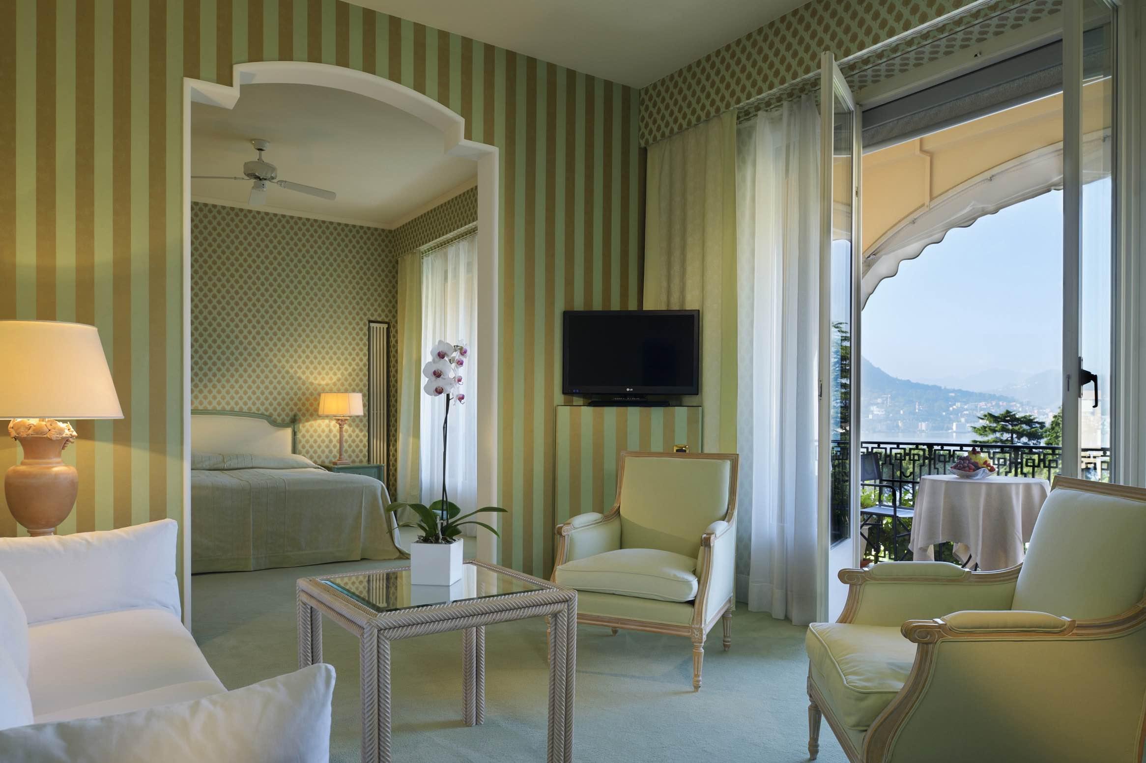 Une Junior Suite Executive au Grand Hôtel Villa Castagnola à Lugano © DR