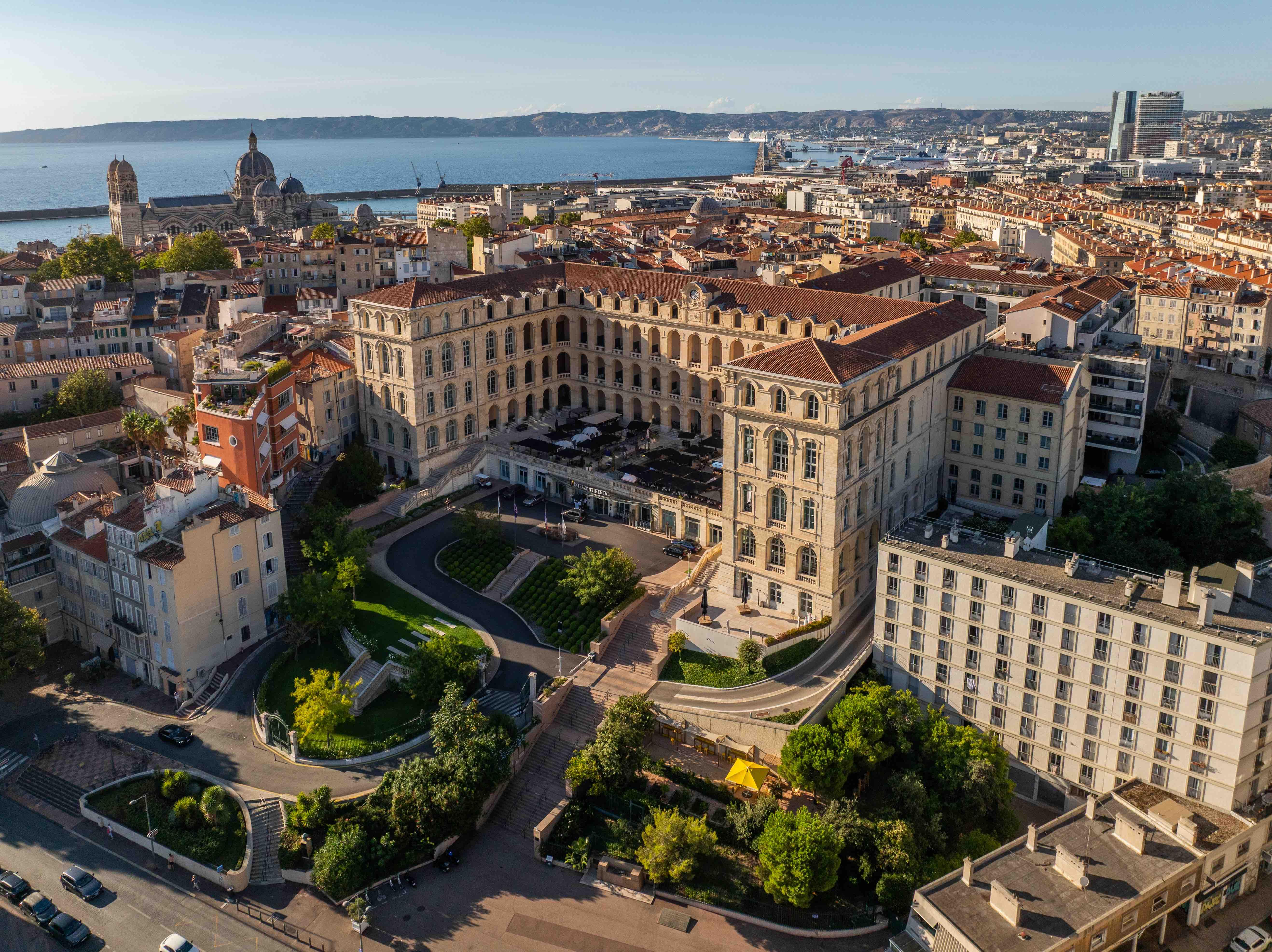 Vue du ciel de l’hôtel à Marseille © DR