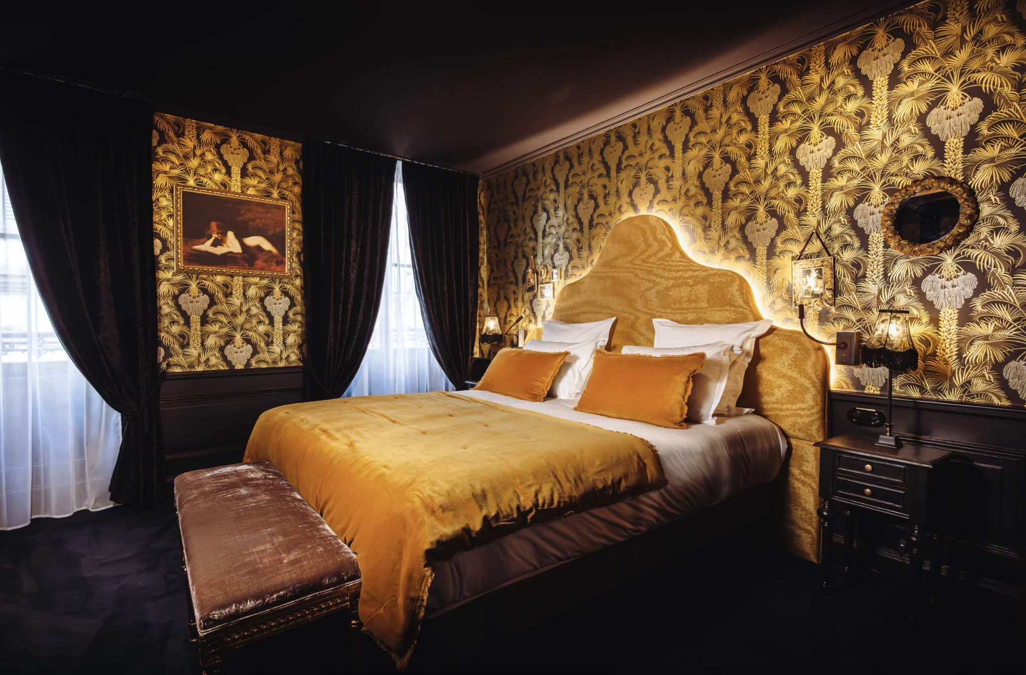 Une des chambres de l’hôtel strasbourgeois © Madame C