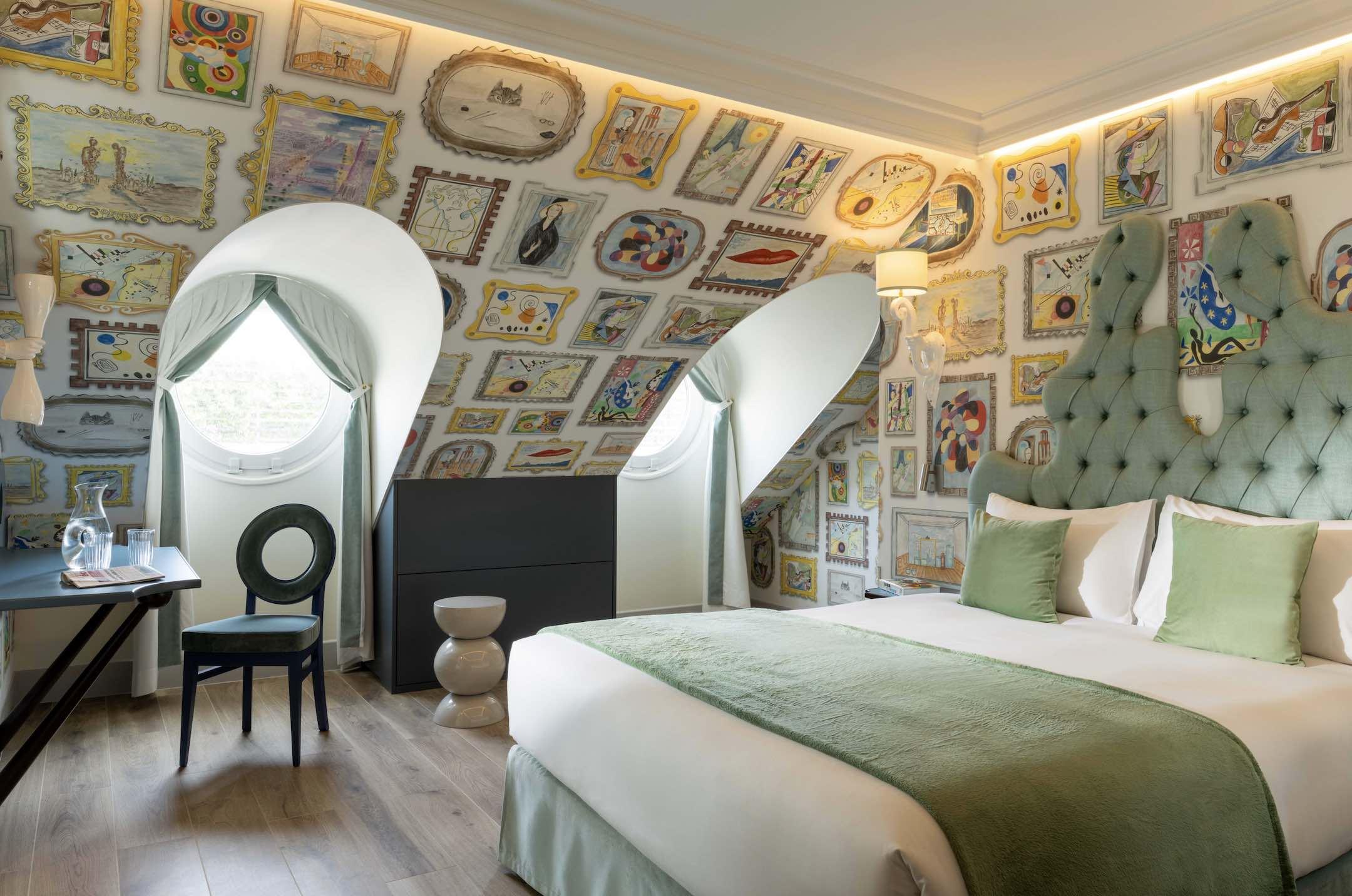 La chambre Privilège du 5eme étage inspirée des grands artistes du XXe siècle © DR