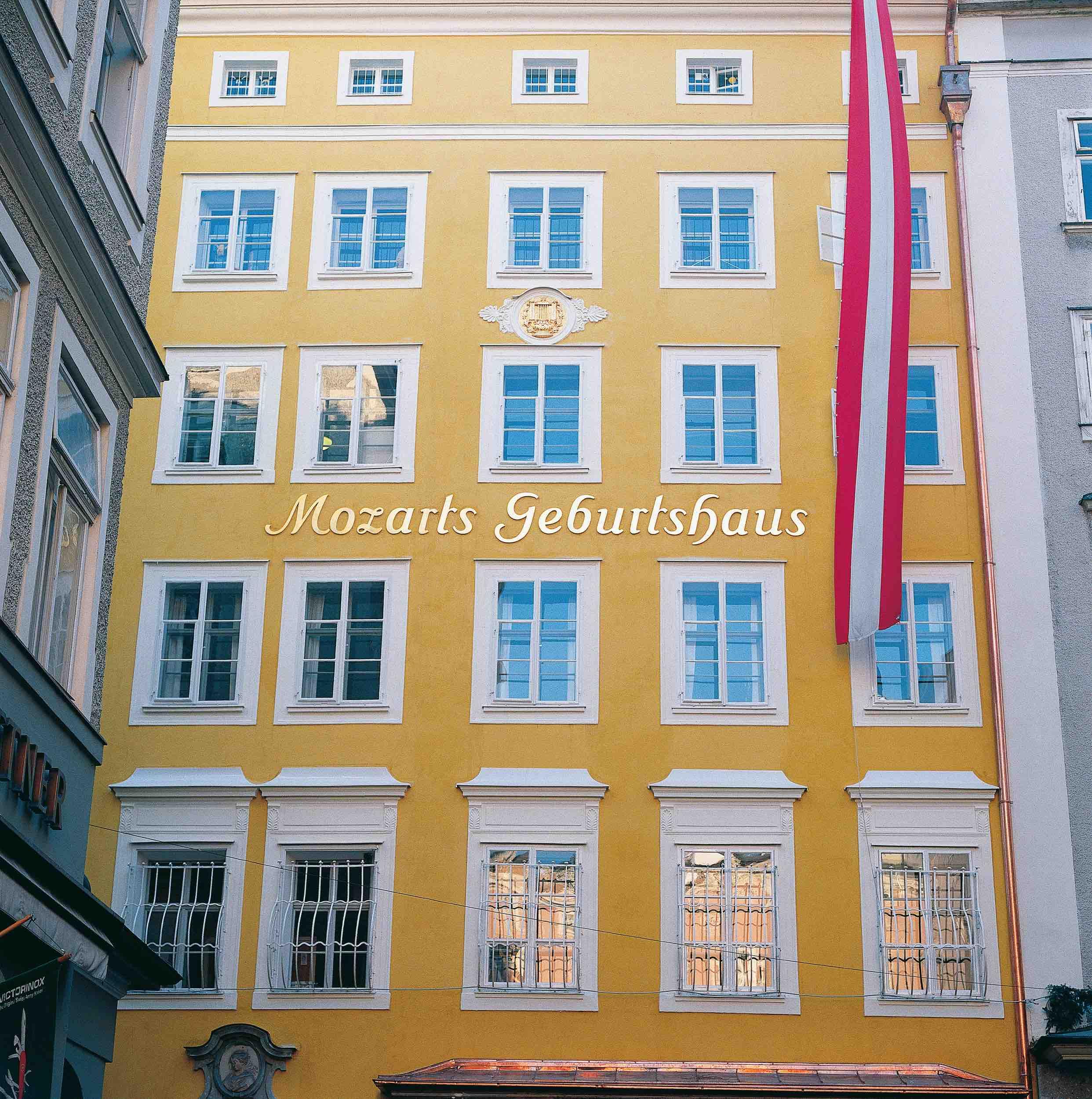 Maison natale de Mozart, Getreidegasse 9, Salzbourg © Tourismus Salzburg