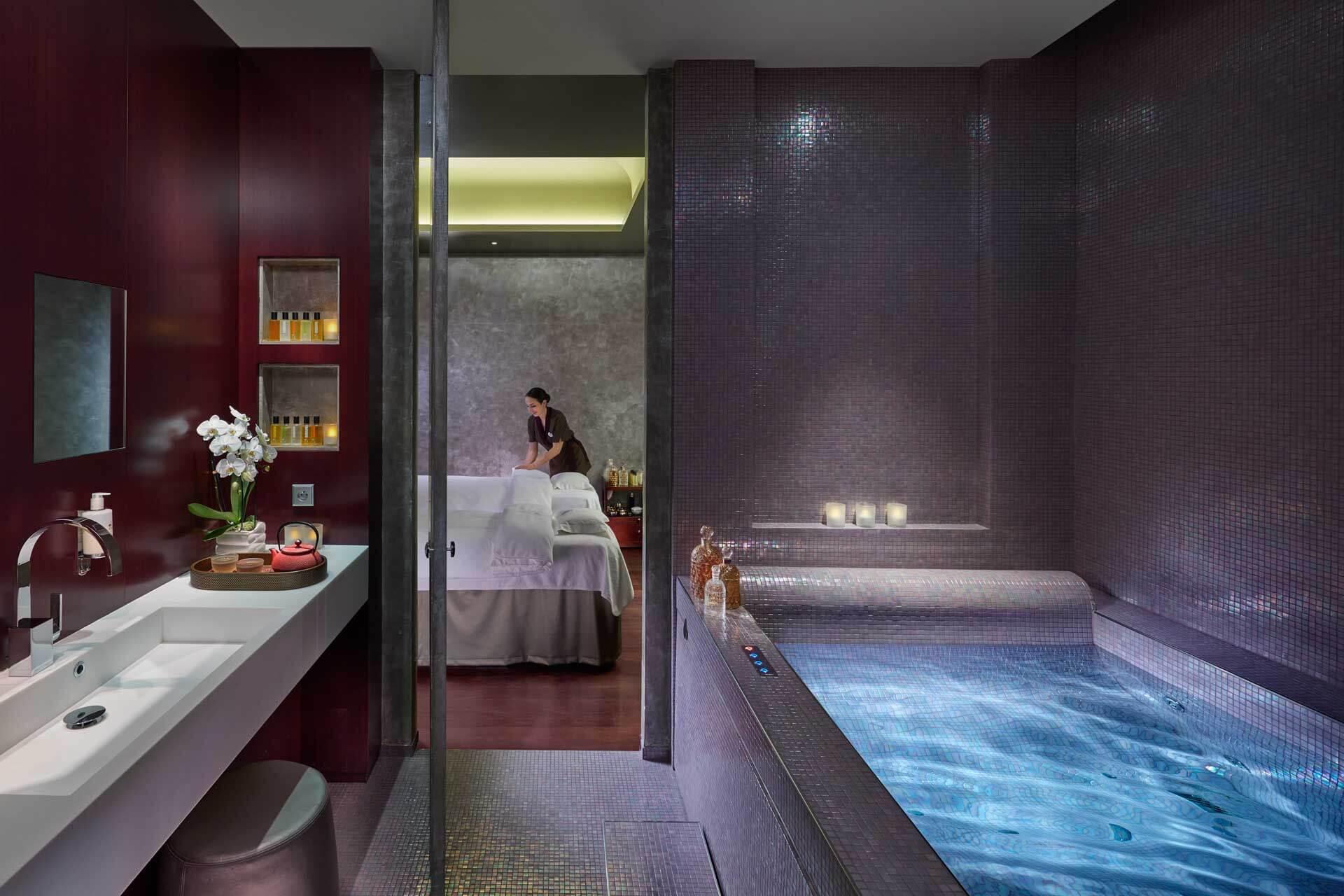 Une cabine de soin au Mandarin Oriental © DR