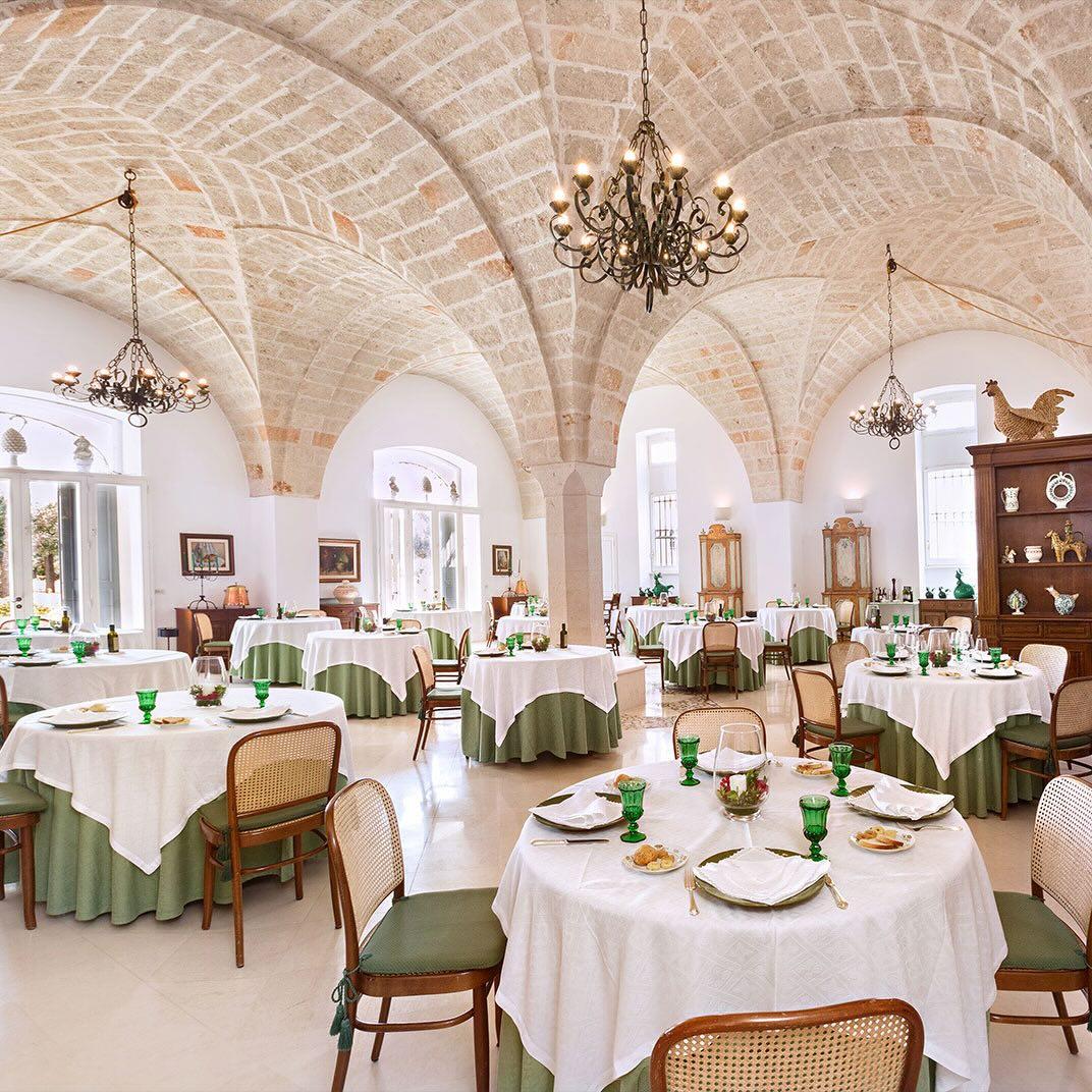 Fêter la cérémonie au restaurant de l’hôtel © Masseria San Domecino