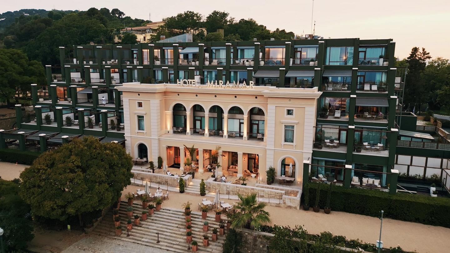 Vue aérienne © Hotel Miramar Barcelona