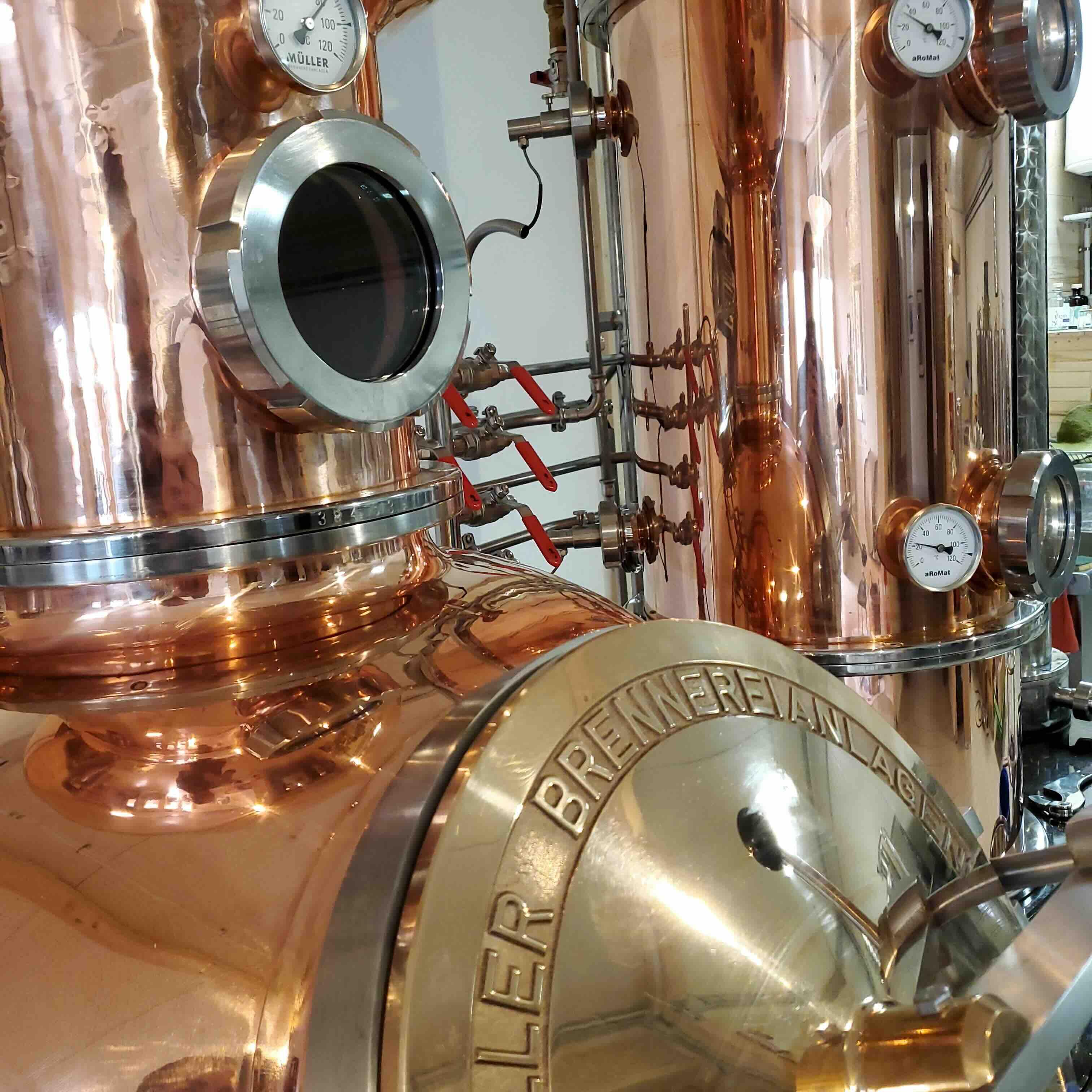 L’alambic Monique de la distillerie L’Entropie © Vincent Raymond