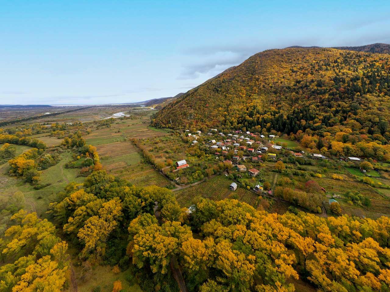 La région de la Meskhétie traversée par la Koura © Frédéric Ducout Photography