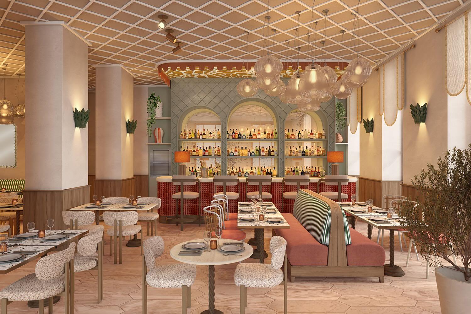 Le restaurant de l’hôtel Posidonie à Nice © 