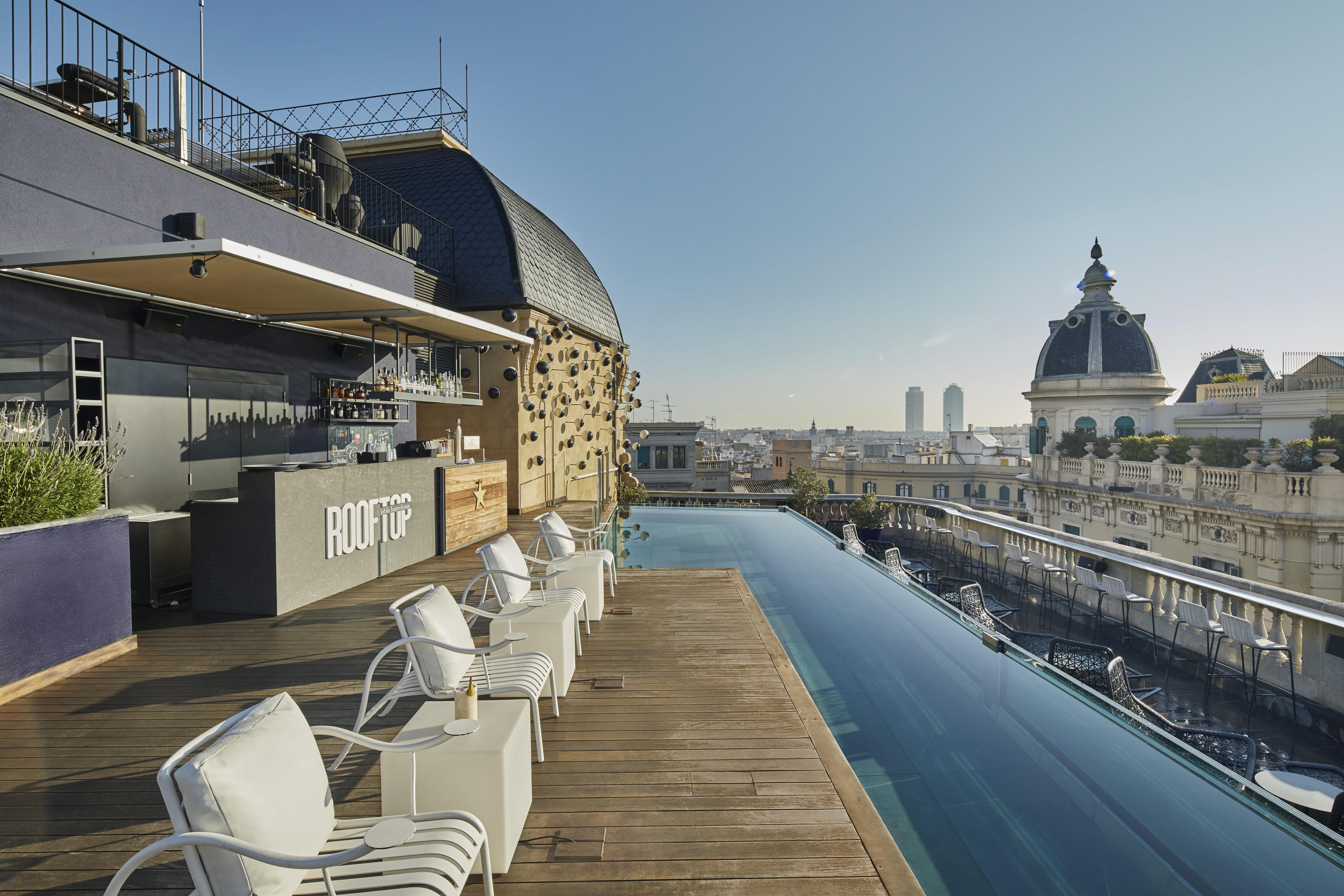 La terrasse de l’hôtel © Ohla Barcelona
