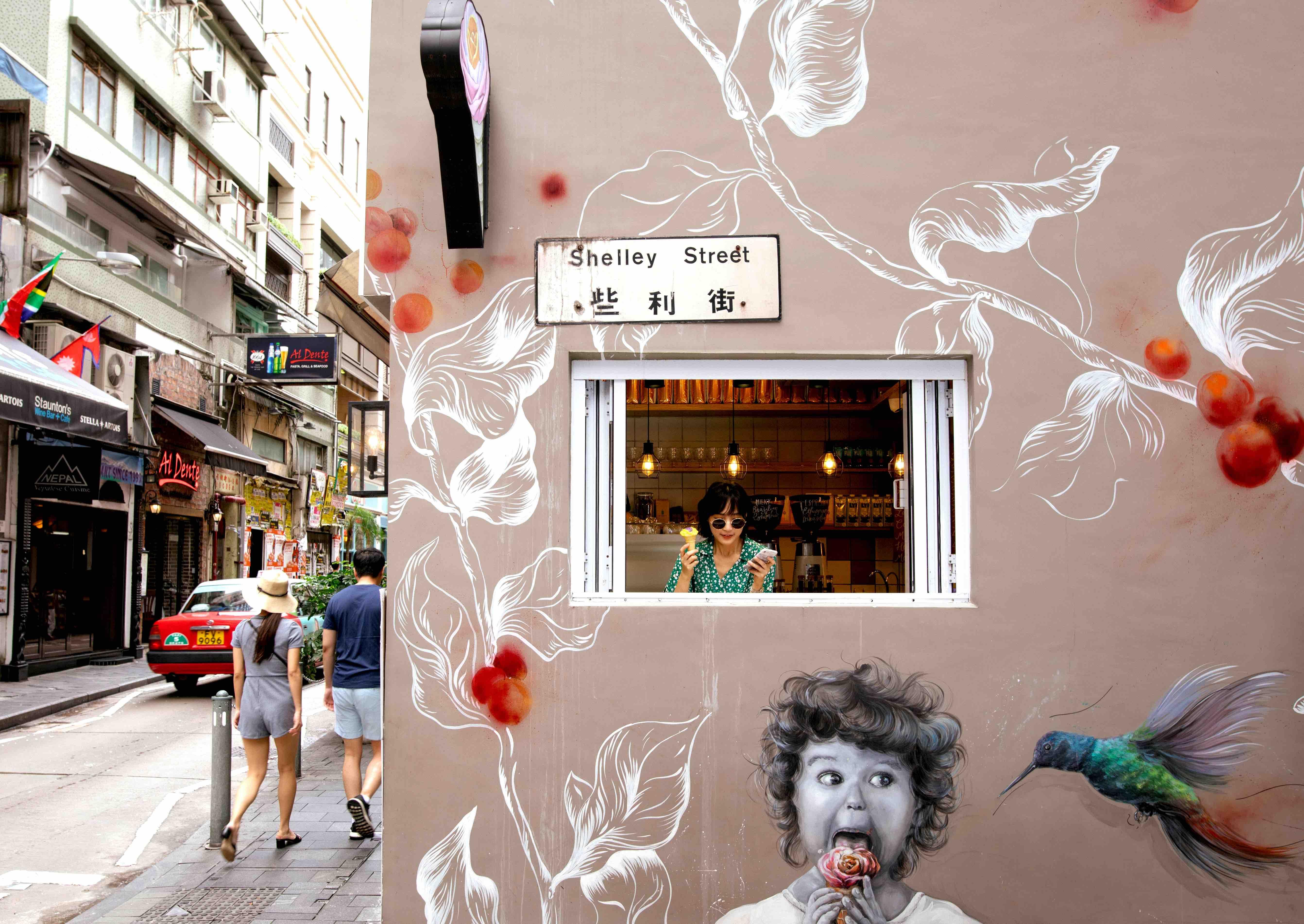 Street art de Old Town Central © Hong Kong Tourism Board