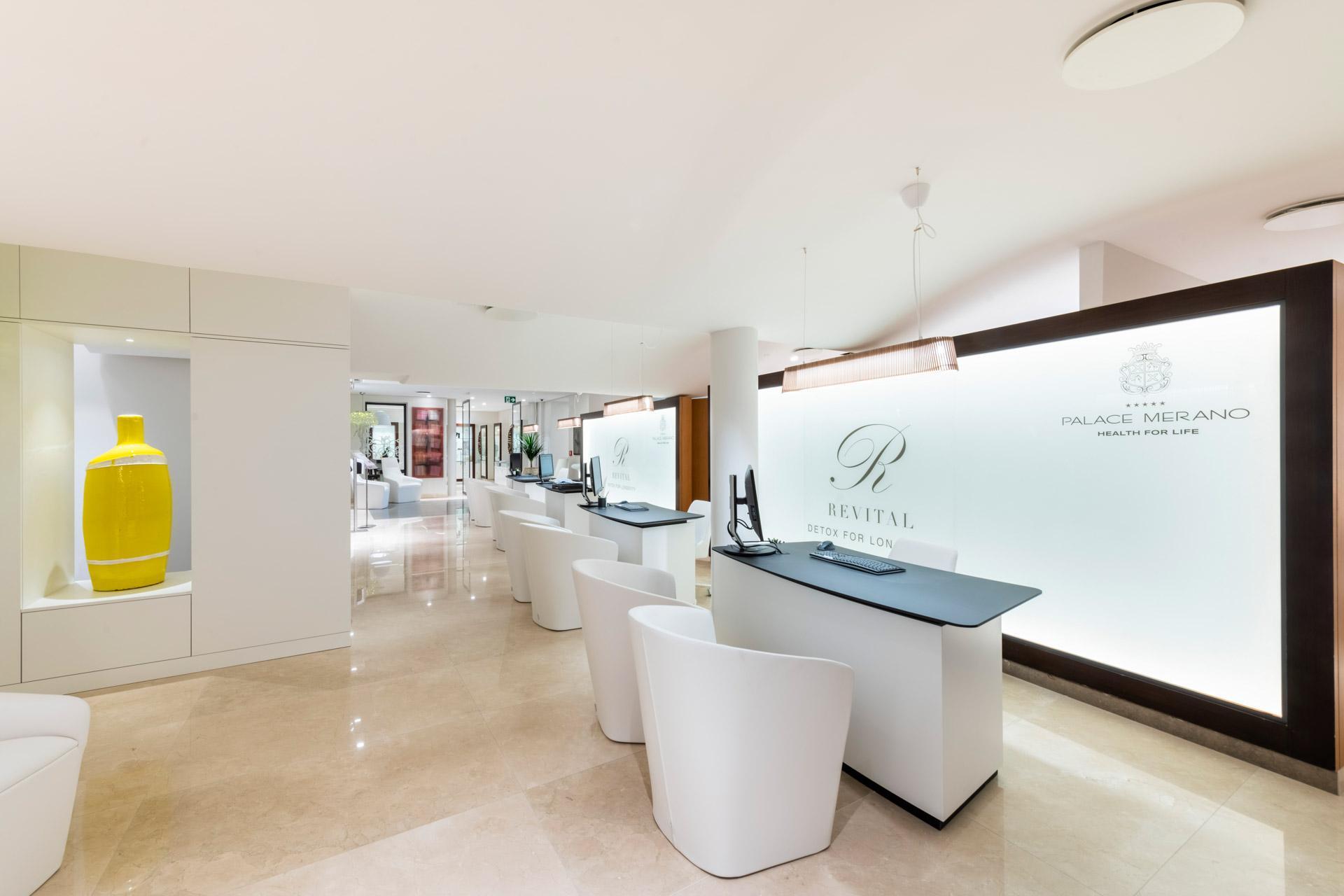 L’accueil du spa ©  Palace Merano