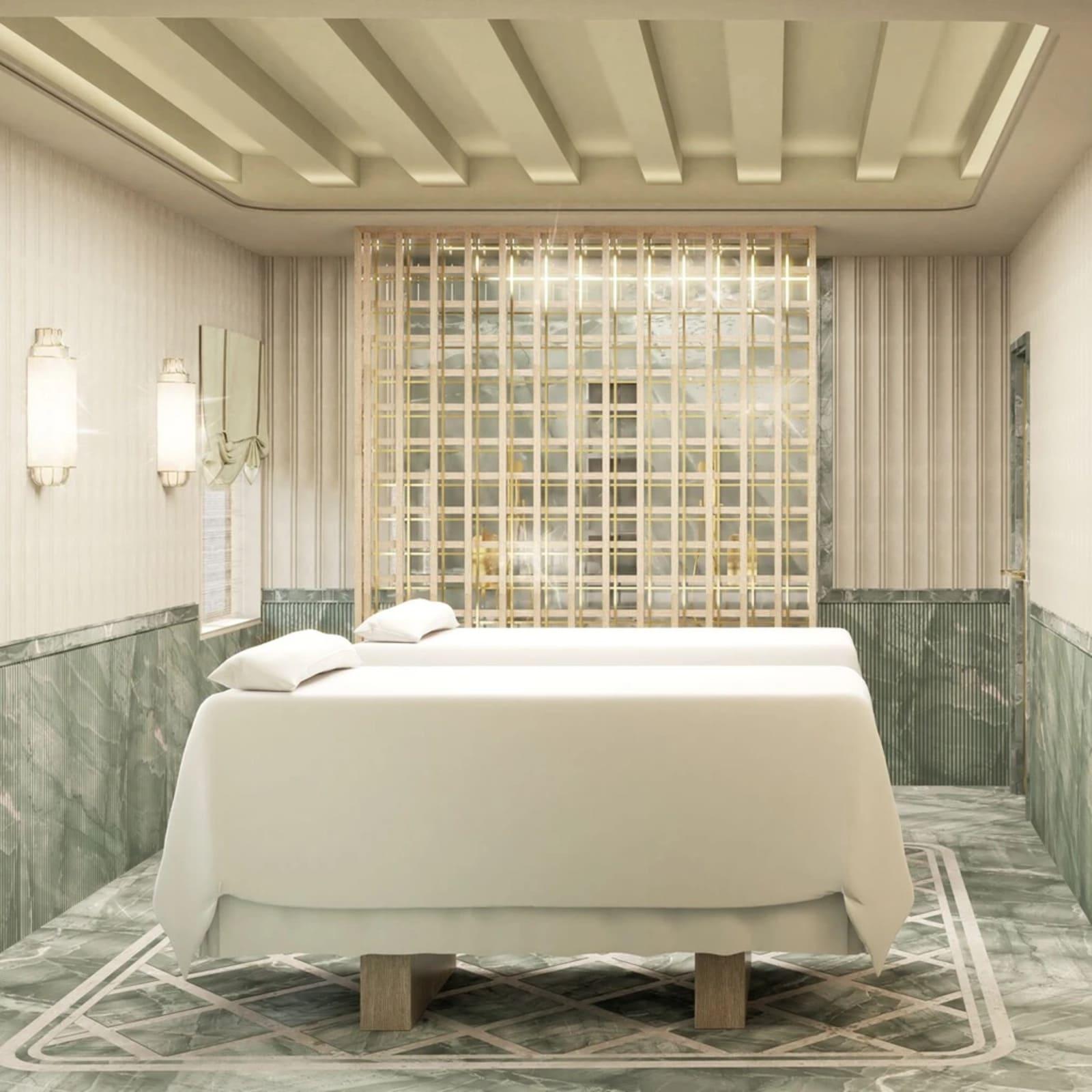 Une cabine de soin de l’espace bien-être © Aline Asmar d’Amman