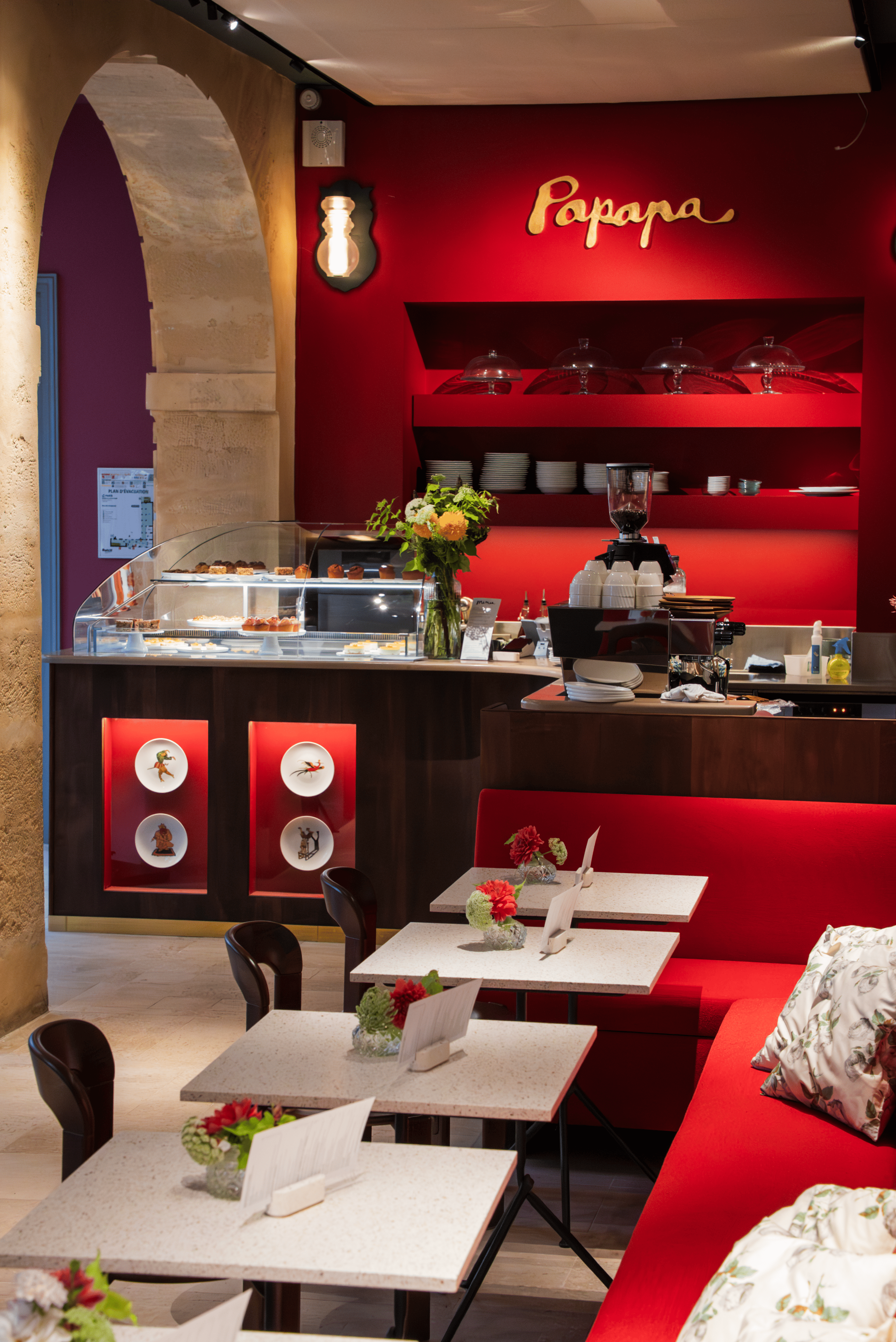 Le comptoir du café Papapa © Alexis Mauhourat