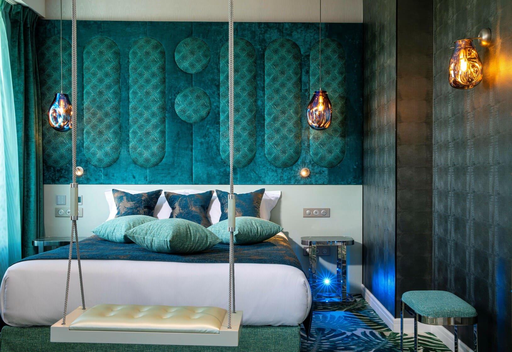 La chambre Boudoir de l’hôtel proche de Saint Lazare © Paris J’Adore Hôtel